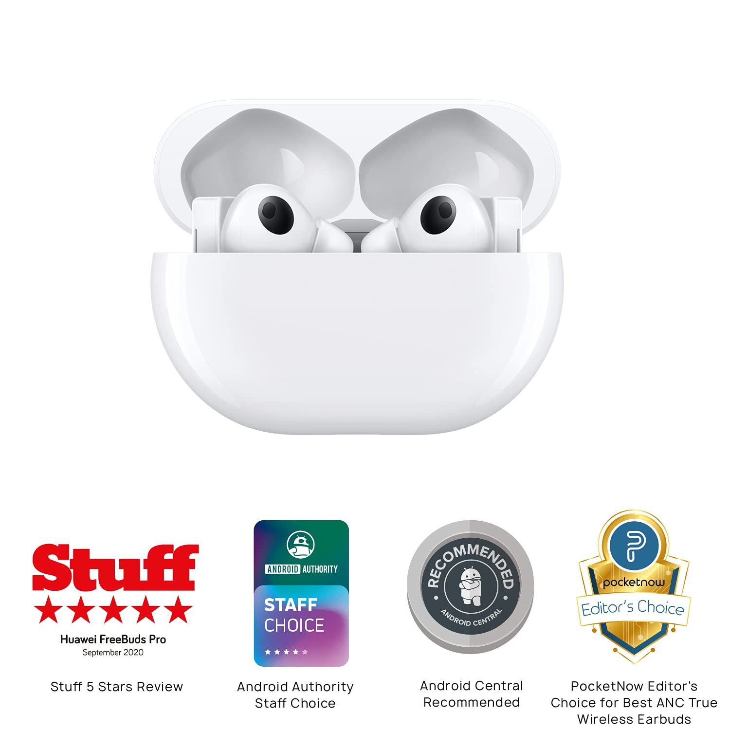 HUAWEI FreeBuds Pro – Écouteurs sans fil avec suppression du bruit, écouteurs stéréo Bluetooth sans fil avec ANC intelligent, système à 3 micros et