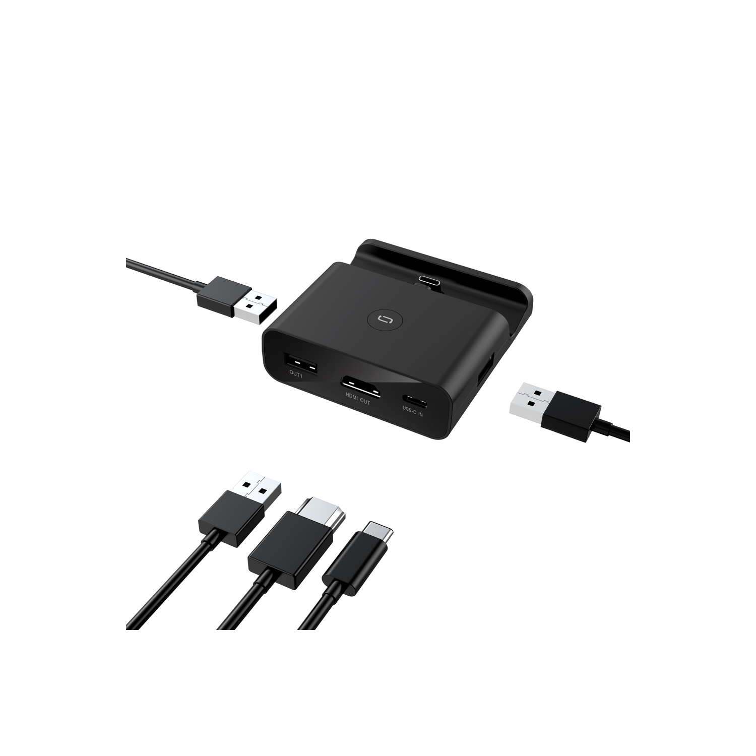 Convertisseur vidéo HDMI Adaptateur TV portable Support de quai de chargement pour Switch - axGear