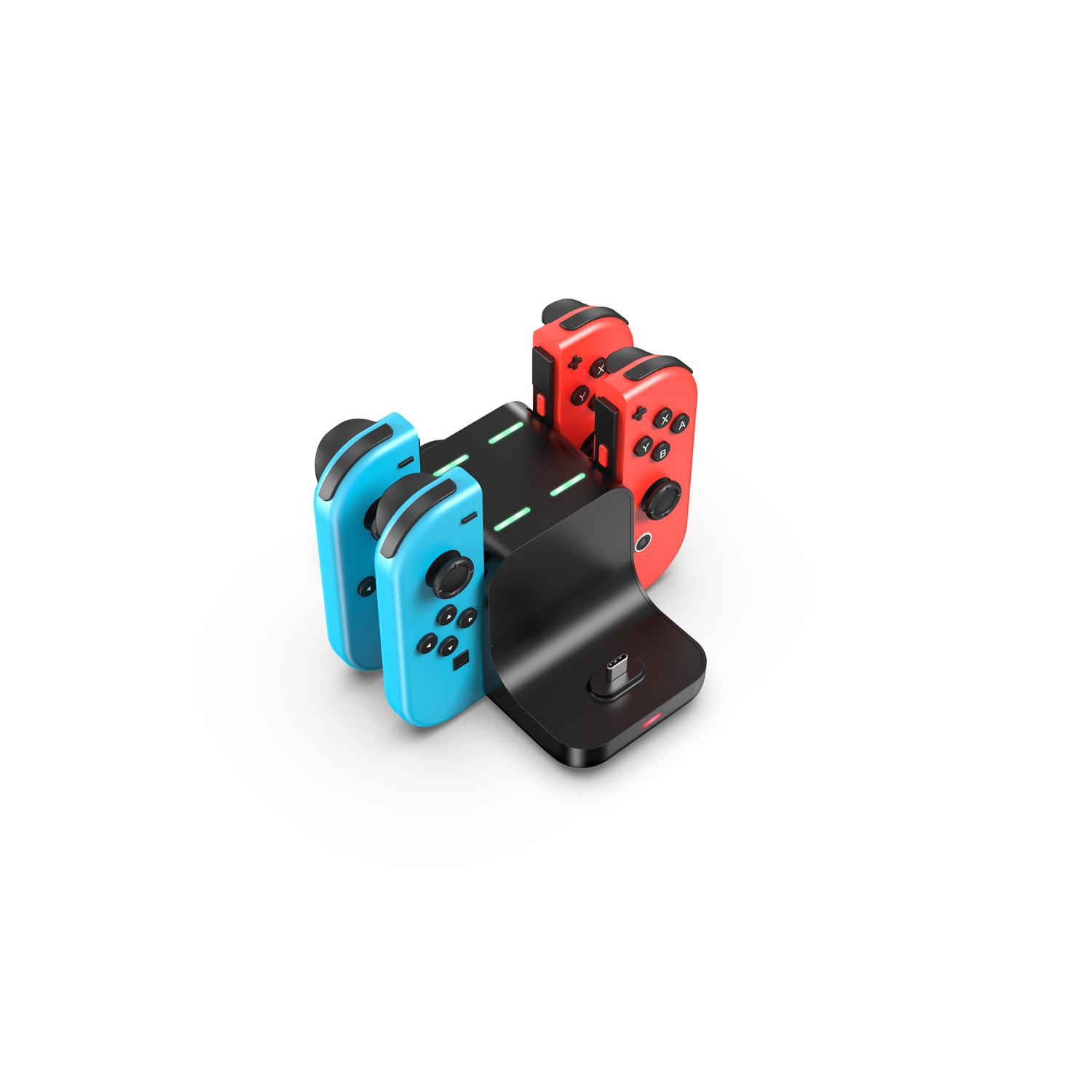 6in1 Portable Nintendo Switch Charging Dock USB Station for Joycon Consoles - axGear