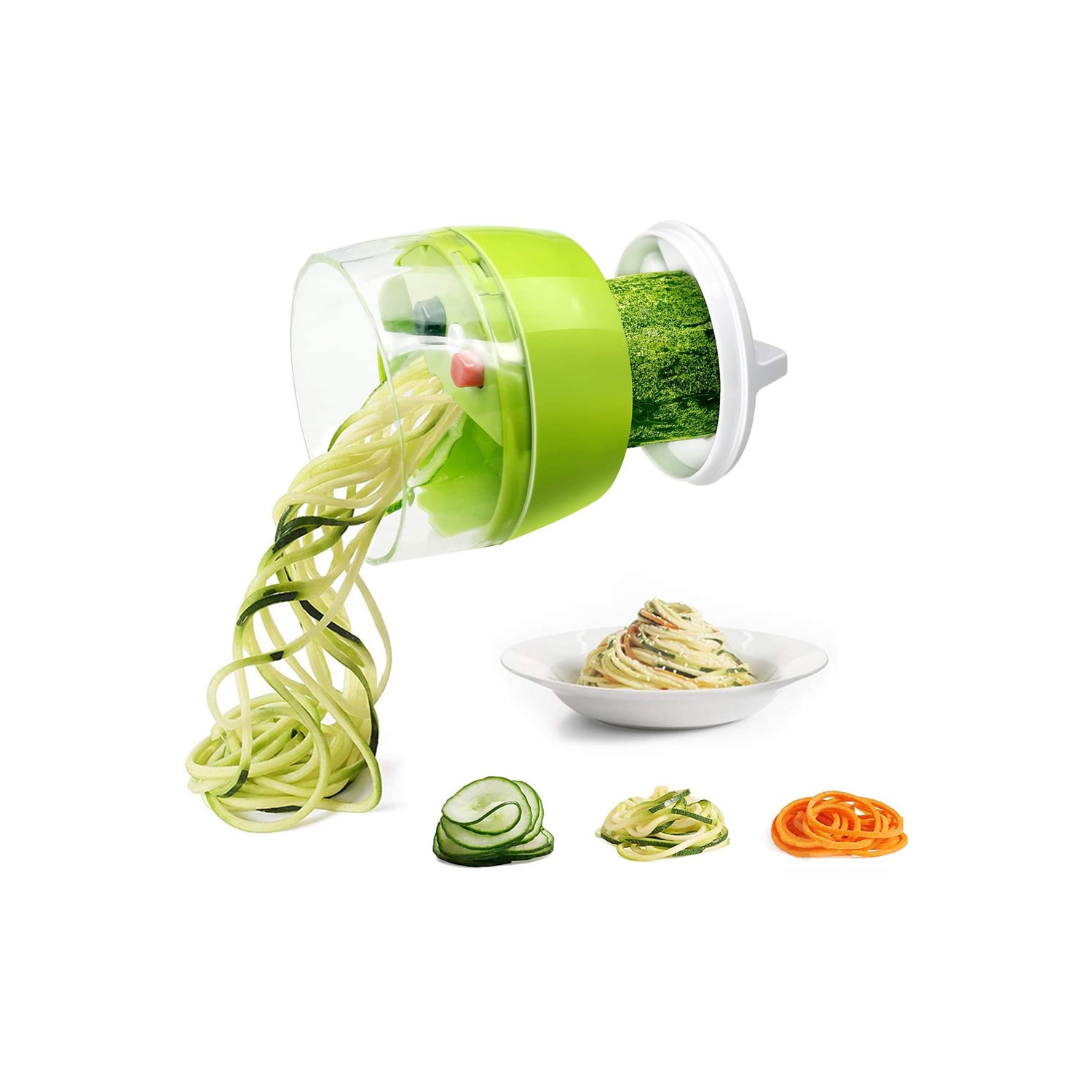 Multi-Function Handheld Spiralizer Vegetable Slicer Adjustable Grater Cutter - axGear