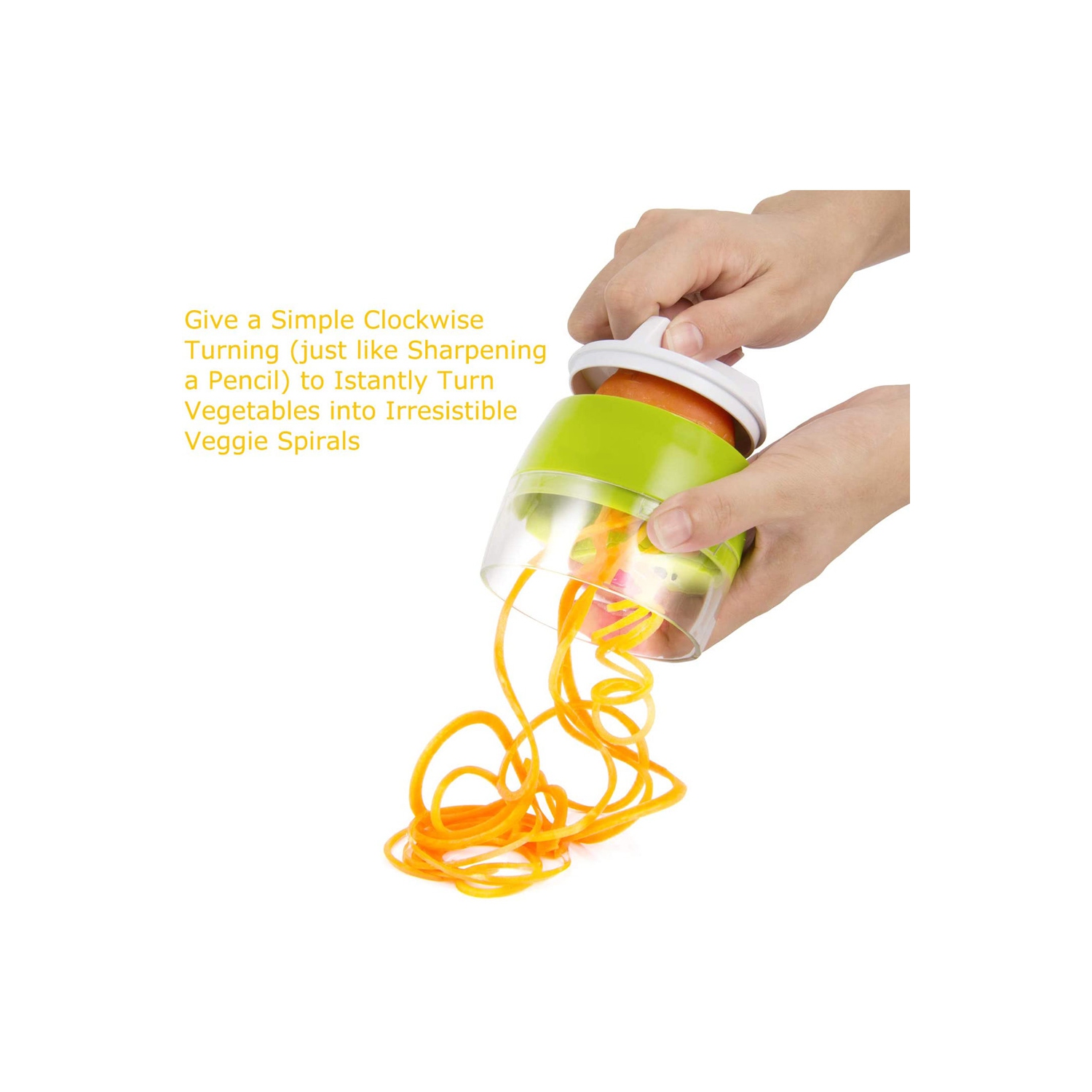 Multi-Function Handheld Spiralizer Vegetable Slicer Adjustable Grater Cutter - axGear