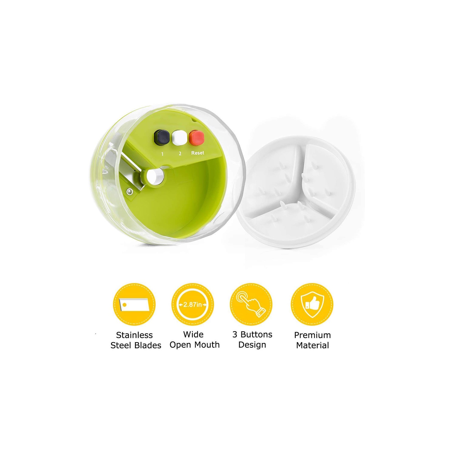 Multi-Function Handheld Spiralizer Vegetable Slicer Adjustable Grater Cutter - axGear