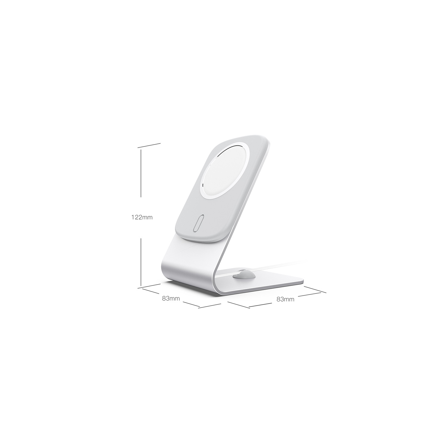 Aluminium Desk Stand Phone Holder for MagSafe Magnetic Wireless Charger - axGear