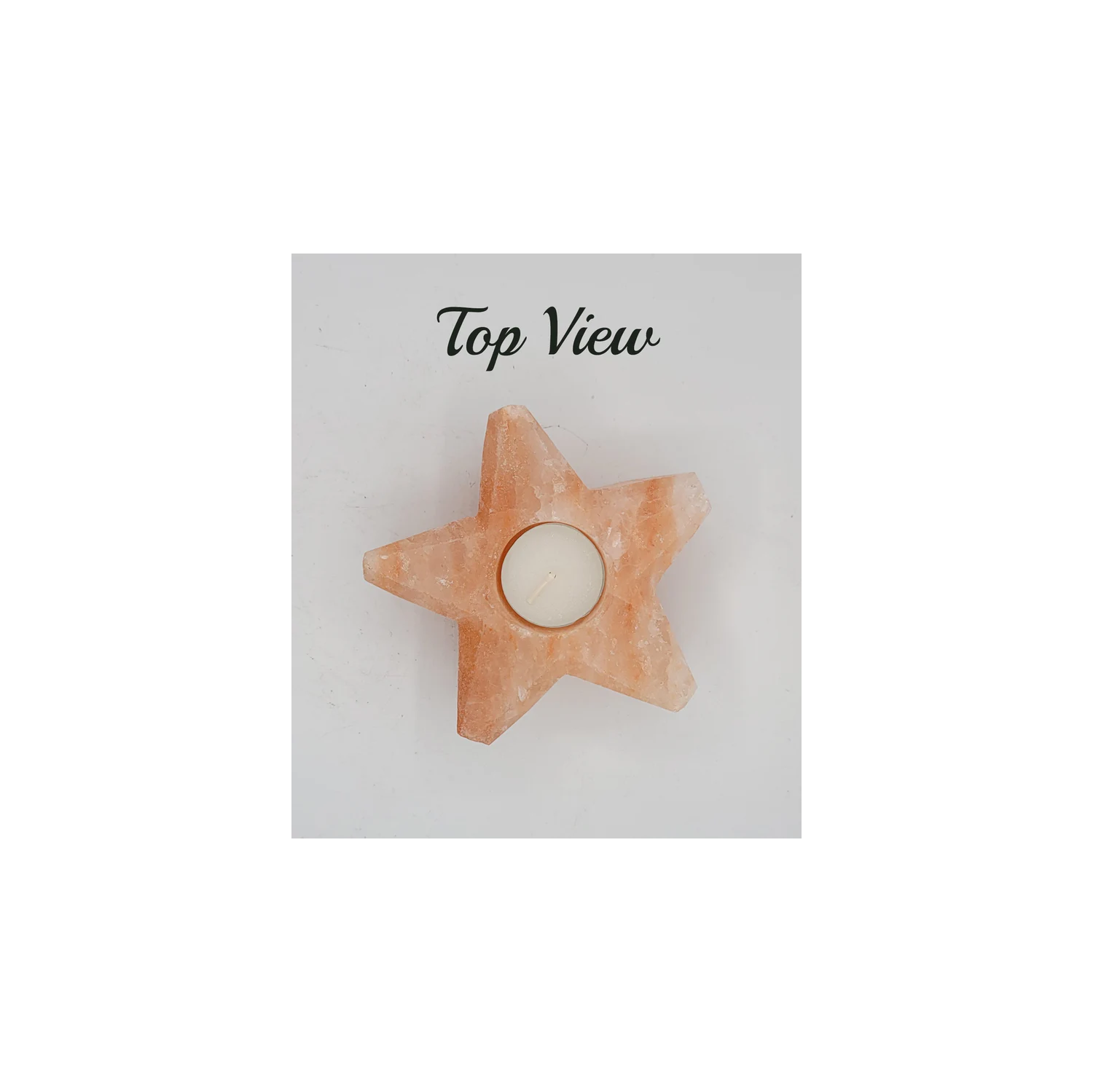Himalayan Salt - Tea Light Star Shape Best Gift Item