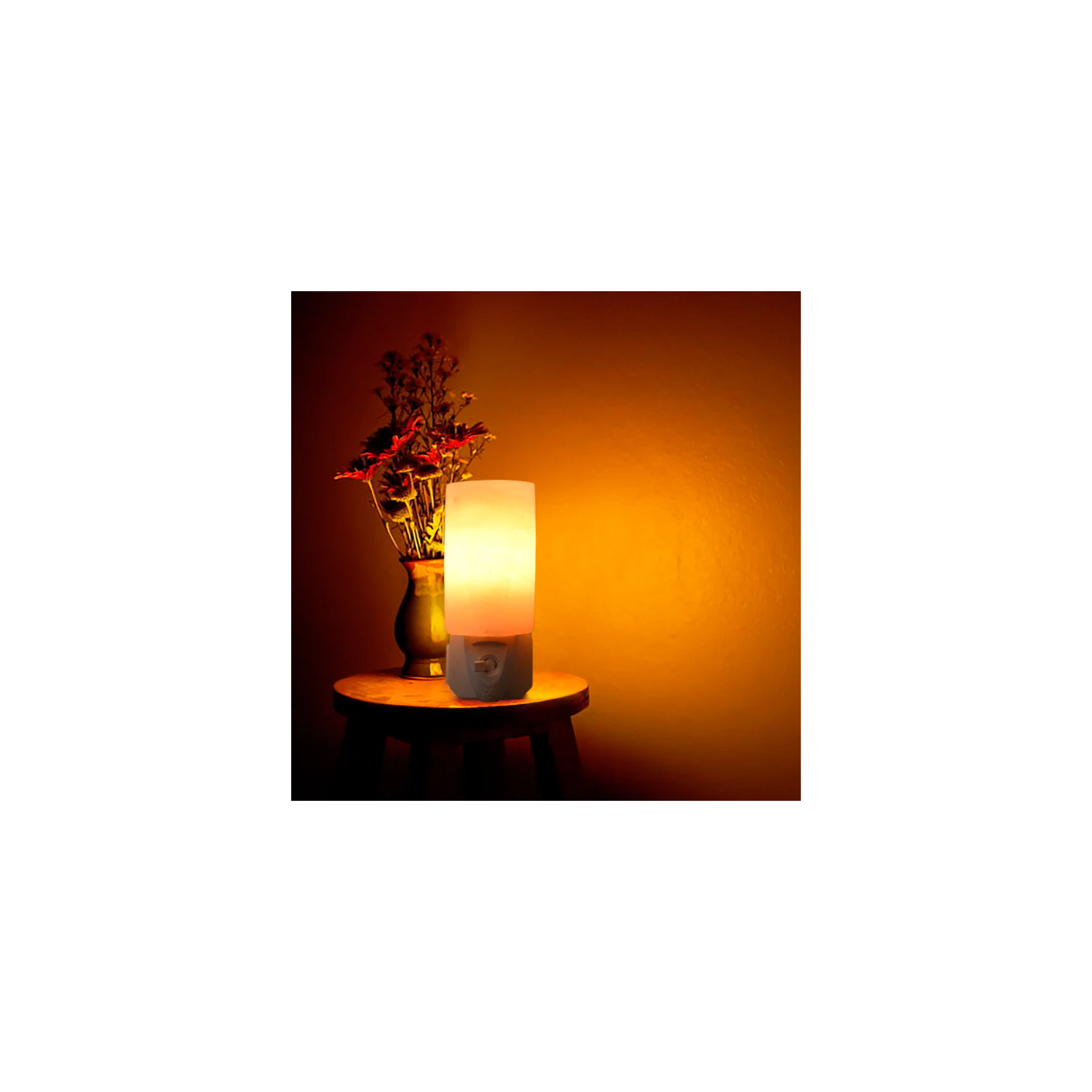 Sel himalayen - forme de cylindre de veilleuse Meilleur article-cadeau