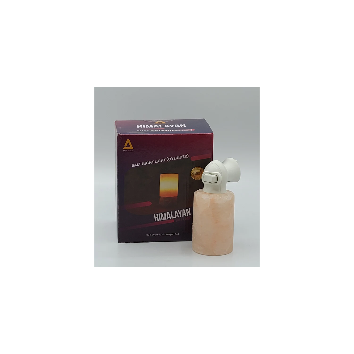 Sel himalayen - forme de cylindre de veilleuse Meilleur article-cadeau