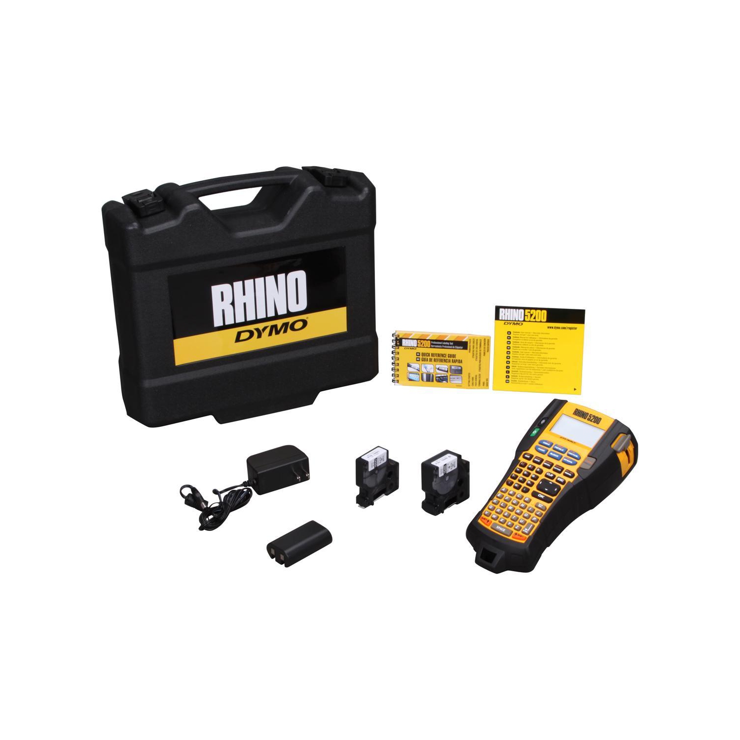 DYMO LABEL MAKER Rhino 5200 Hard Case Kit Industrial Label Maker