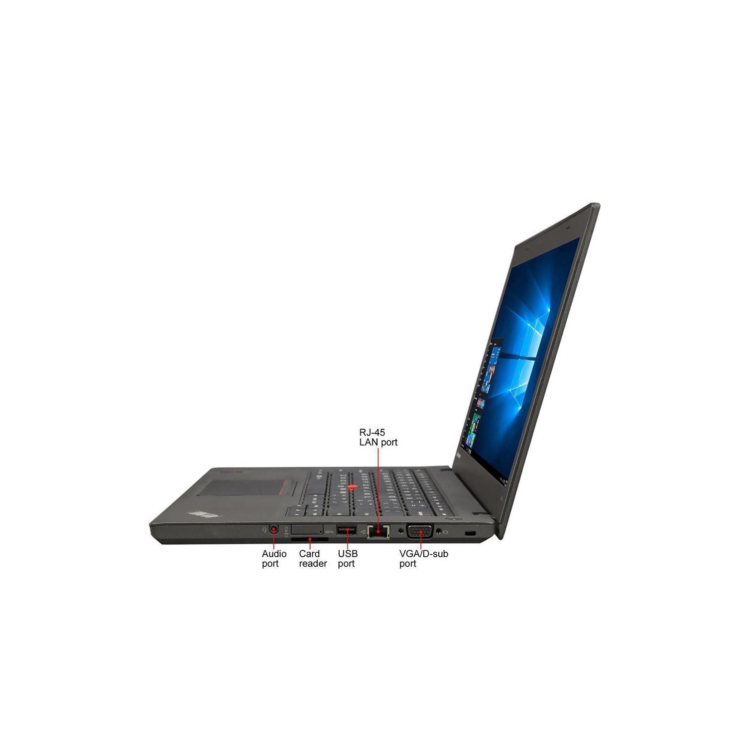 Refurbished - Lenovo Thinkpad T440s Ultrabook: i5-4300u 1.9GHz, 8GB RAM, 500GB HDD, Webcam, 14" (1600X900) Display, Webcam, Win 10 pro "â€œ