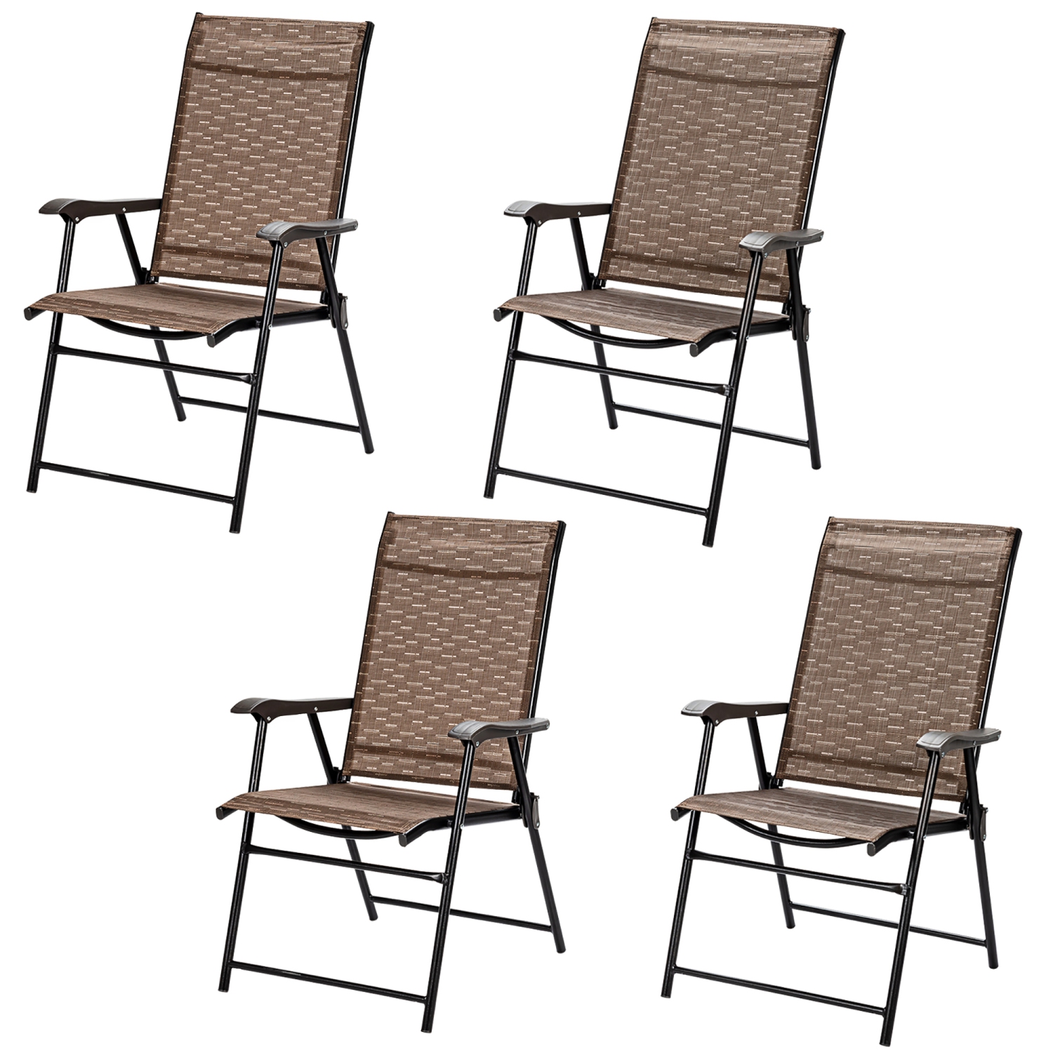 Chaise de jardin pliante – Lot de 4