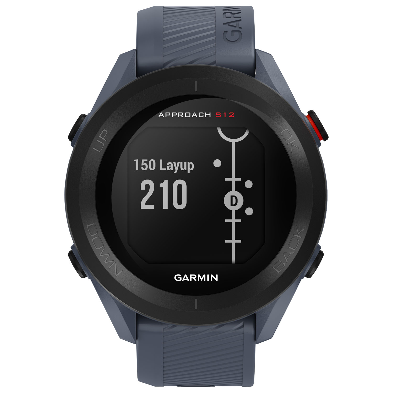 Garmin Approach S12 43.7mm Bluetooth Golf Smartwatch - Granite Blue