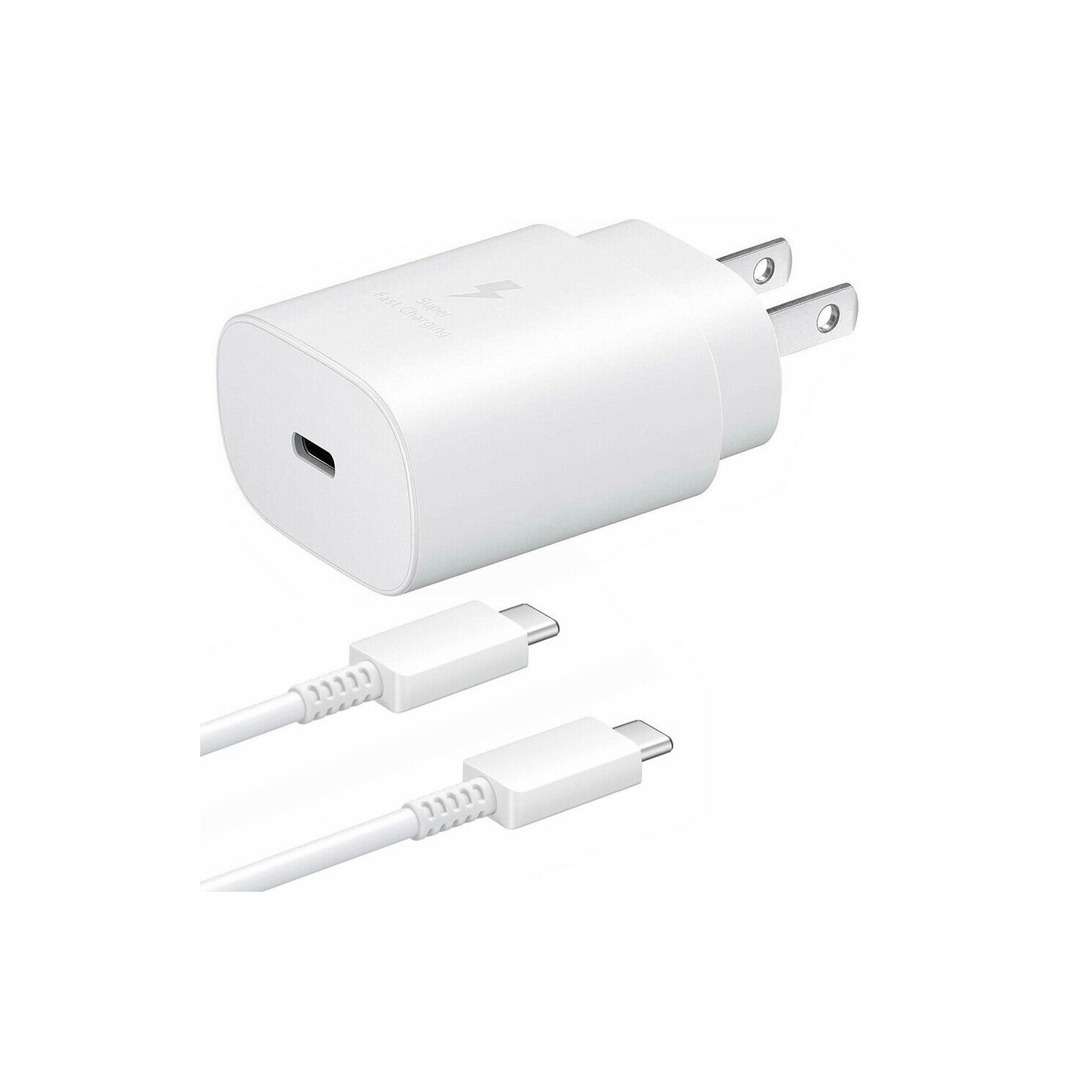 SAMSUNG- Super Fast Charging USB TYPE-C wall charger 25W with Type-C cable