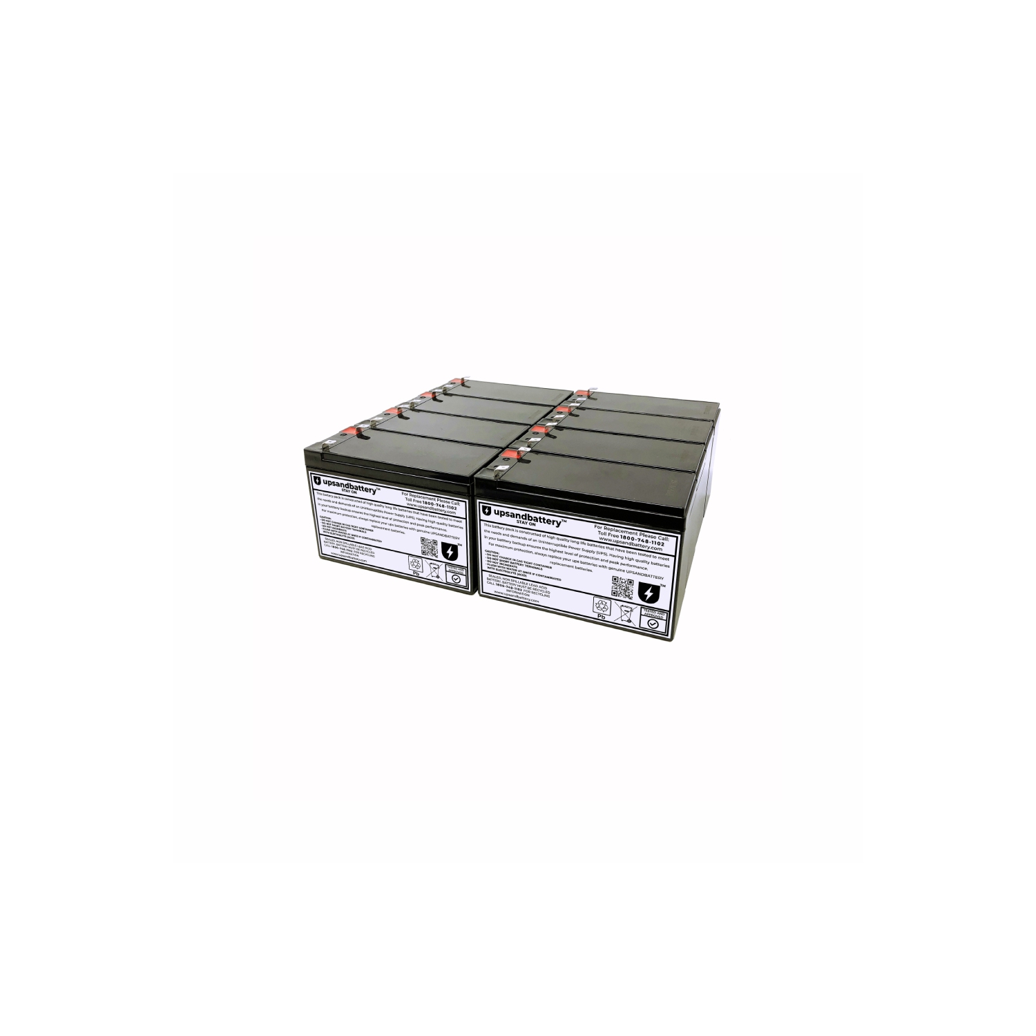 Eaton UPS Model Powerware PW9120-3000 Compatible - High-Rate Discharge Series Replacement Battery Backup Set - UPSANDBATTERY™