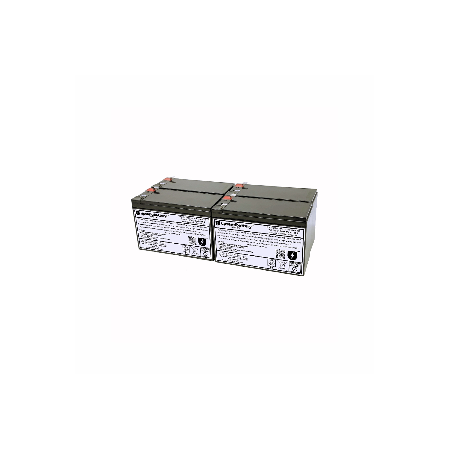 Eaton UPS Model Powerware PW9125-2000 Compatible - High-Rate Discharge Series Replacement Battery Backup Set - UPSANDBATTERY™