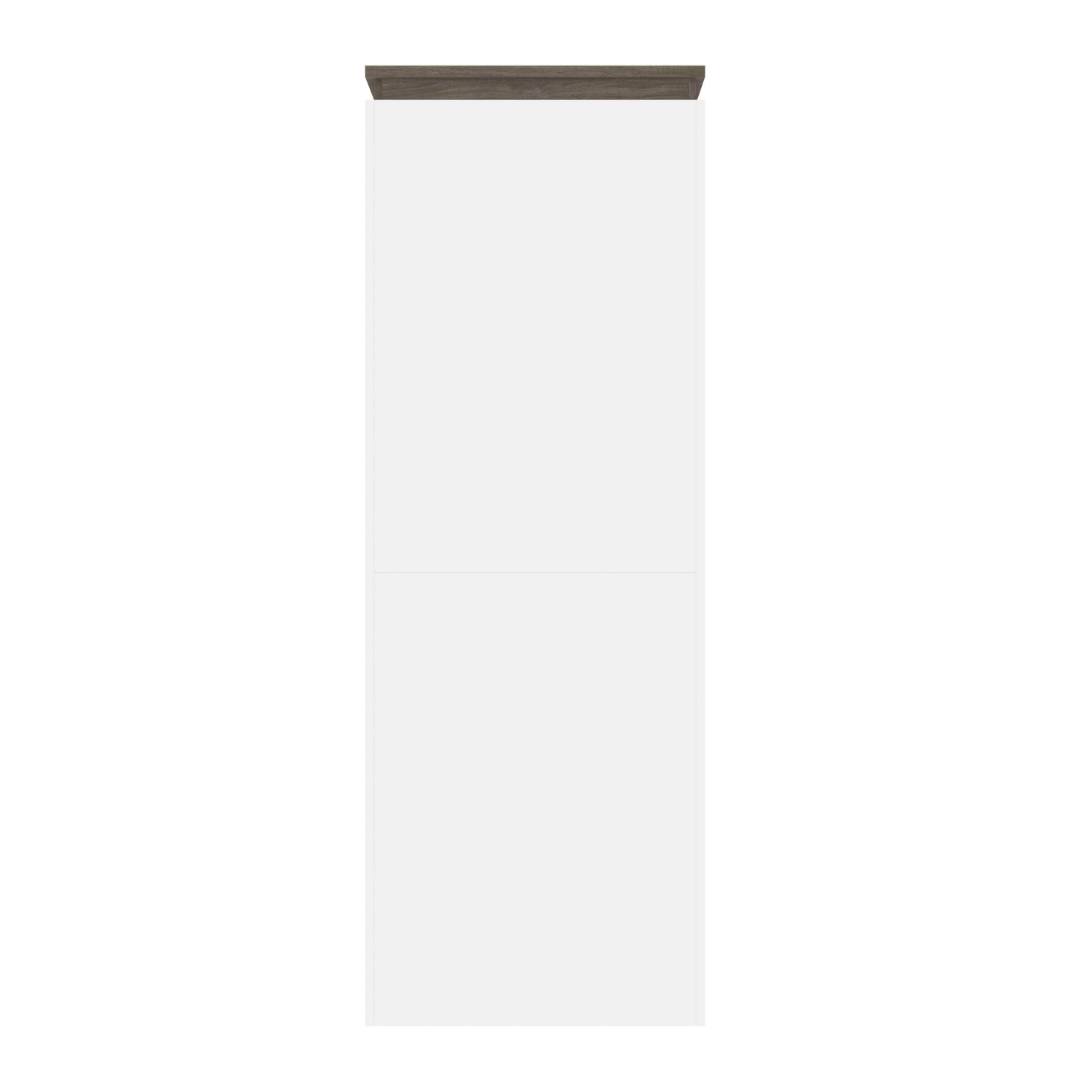 Étagère Orion de 30 po de large - Blanc et gris noyer