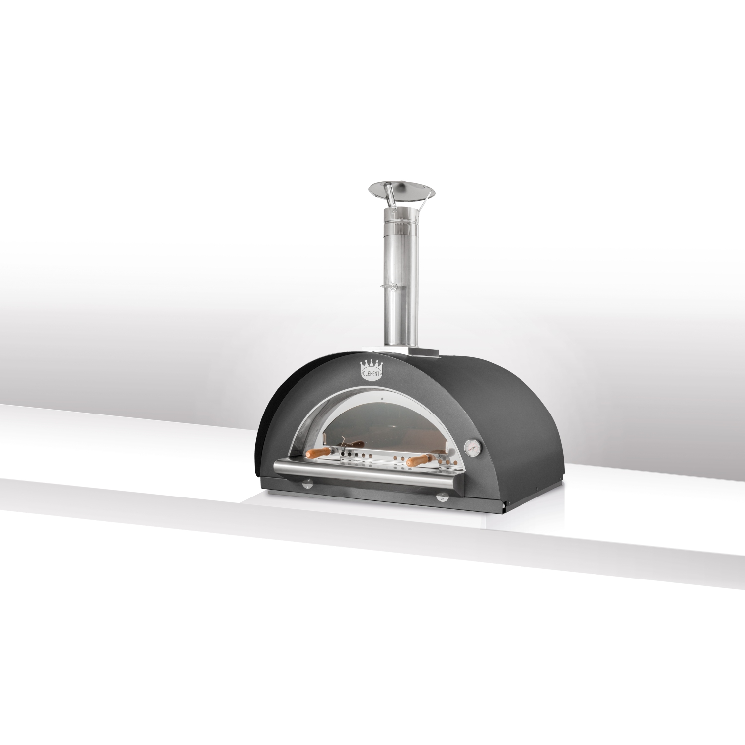 Clementi Family Black Roof Pizza Oven 60x60