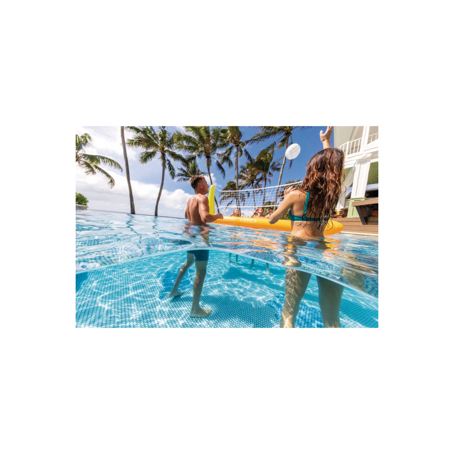 Intex Pool Volleyball Game, 94" X 25" X 36", for Ages 6+