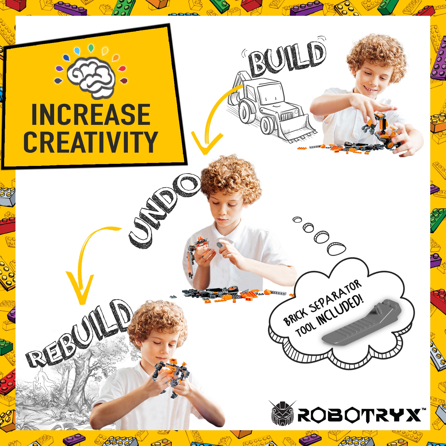 JitteryGit Robotryx Tangryp | Stem Toys Robot Toys Boys Toys ages 5 6 7 8 9 10 to 11 Building Toys Kids Gifts | Juguetes Para Niños