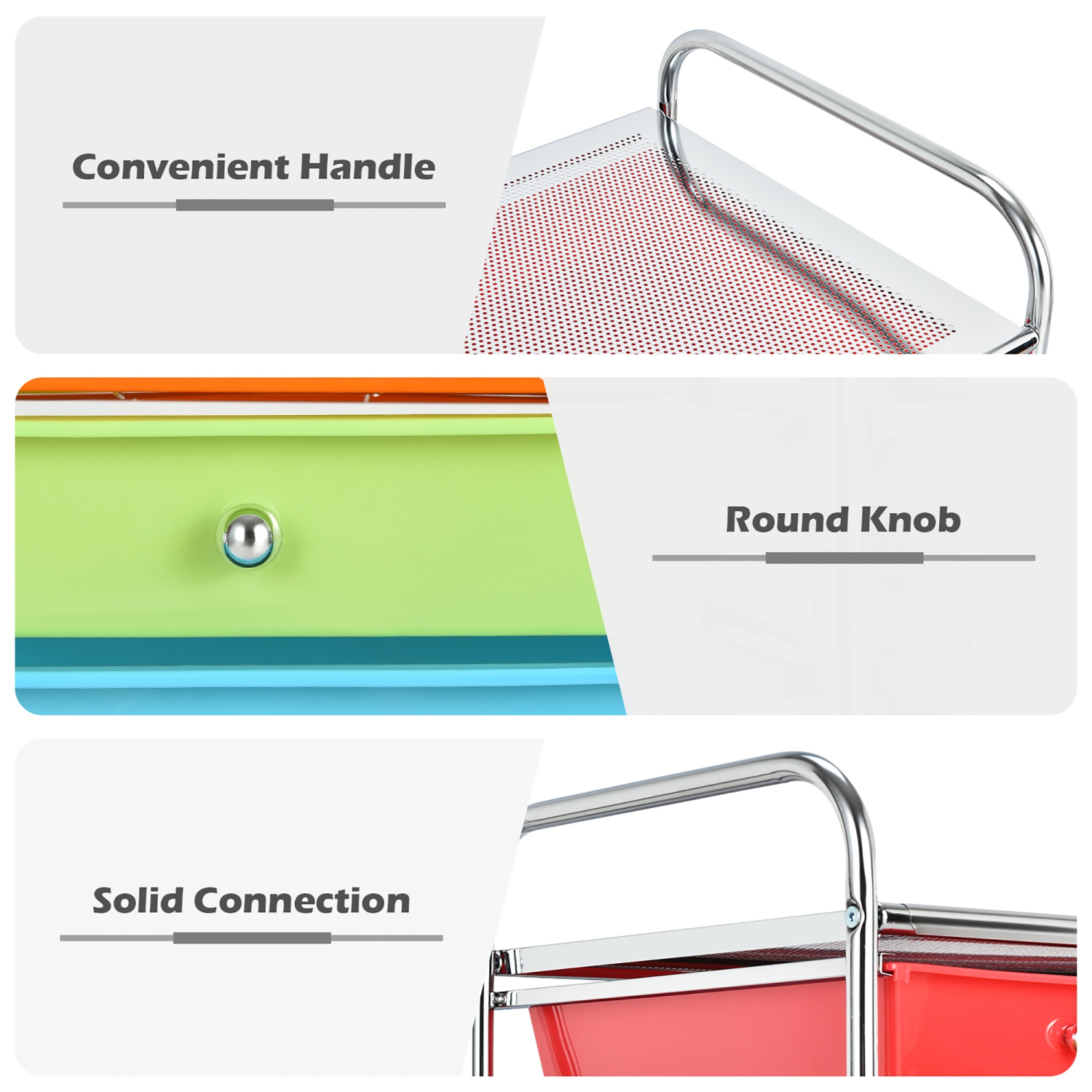 Chariot roulant à 20 tiroirs de Costway, bacs de rangement pour album de collimage en papier Studio