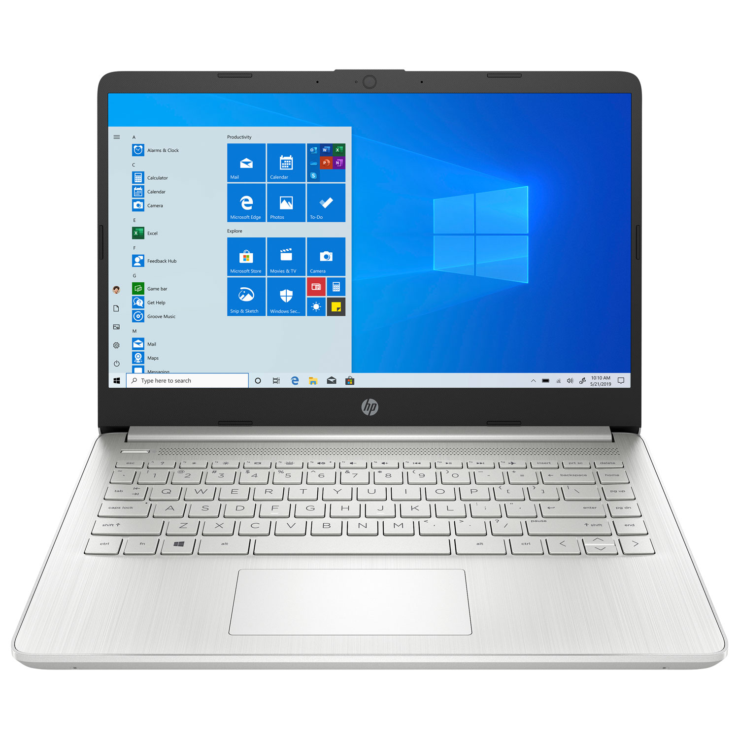 HP 14" Laptop - Natural Silver (AMD Athlon Silver 3050U/256GB SSD/8GB RAM/Windows 10)