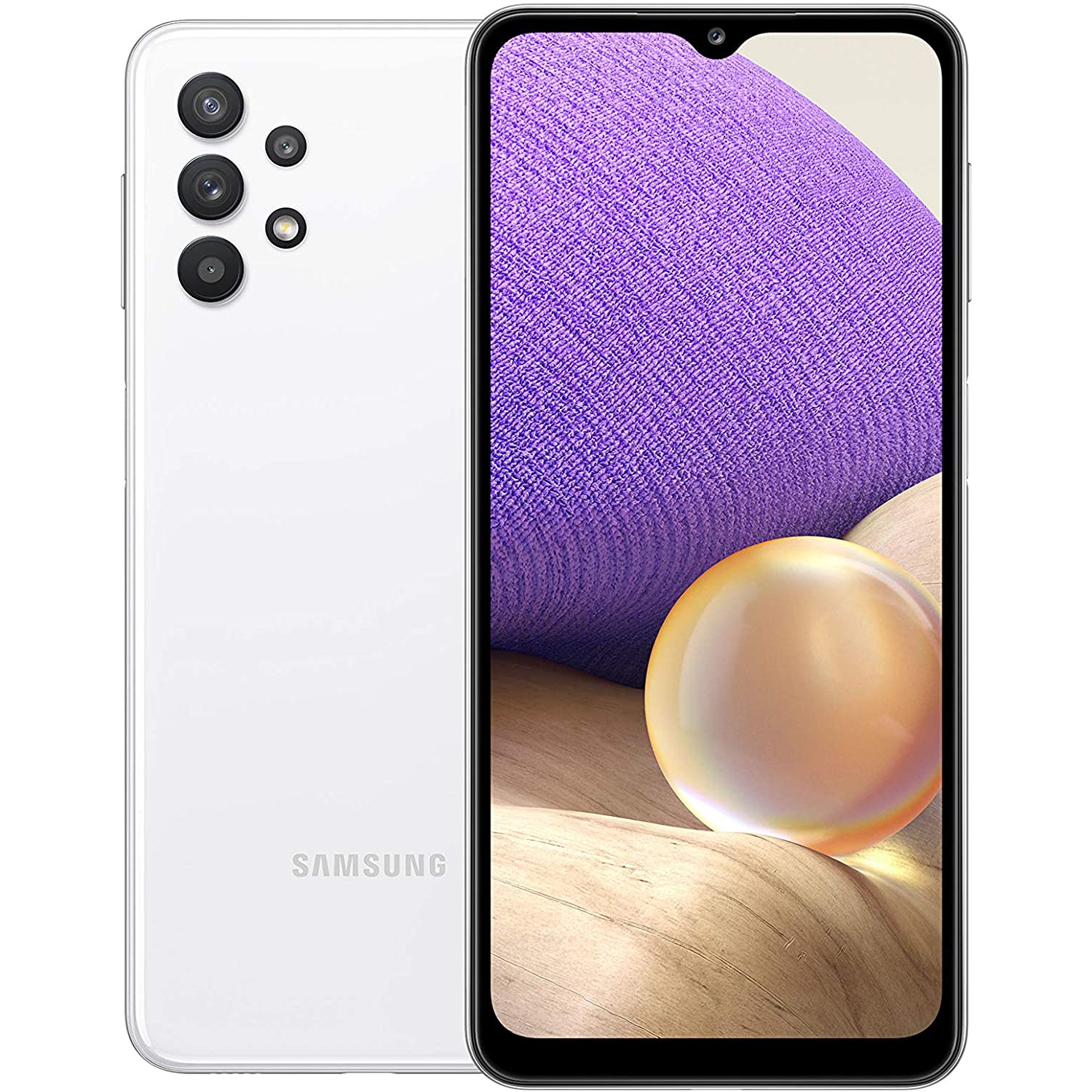 Samsung Galaxy A32 (128GB, 4GB) 6.4" (SM-A325M/DS) - Dual Sim - Factory Unlocked Smartphone -Brand New - Awesome White