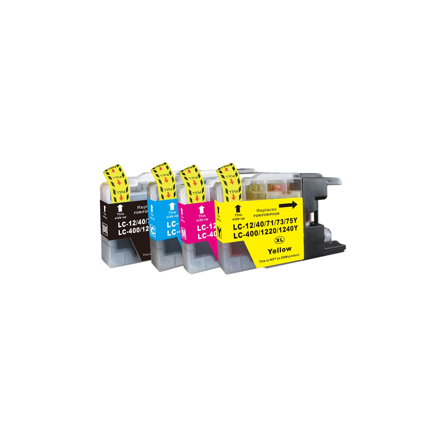 TONER4U – Cartouche d’encre compatible avec les cartouches d’encre LC-71, LC-75 pour les imprimantes Brother LC71, LC75, MFC-J6510DW, MFC-J6710DW,