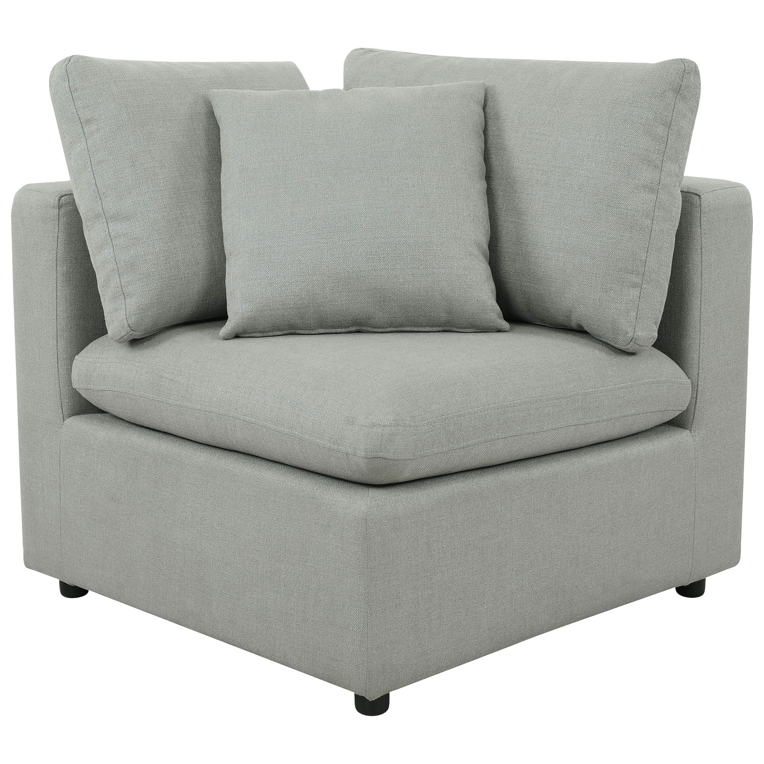 Billie Modular Sectional Sofa Corner Piece - Light Grey - NOT SOLD SEPARATELY