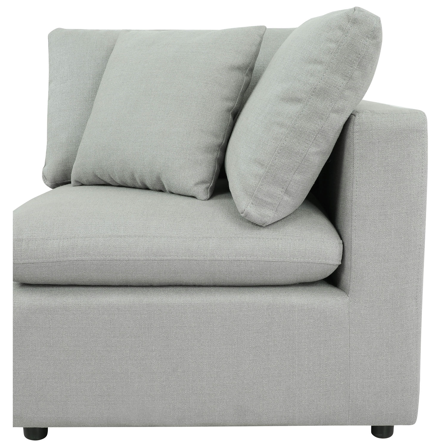 Billie Modular Sectional Sofa Corner Piece - Light Grey - NOT SOLD SEPARATELY