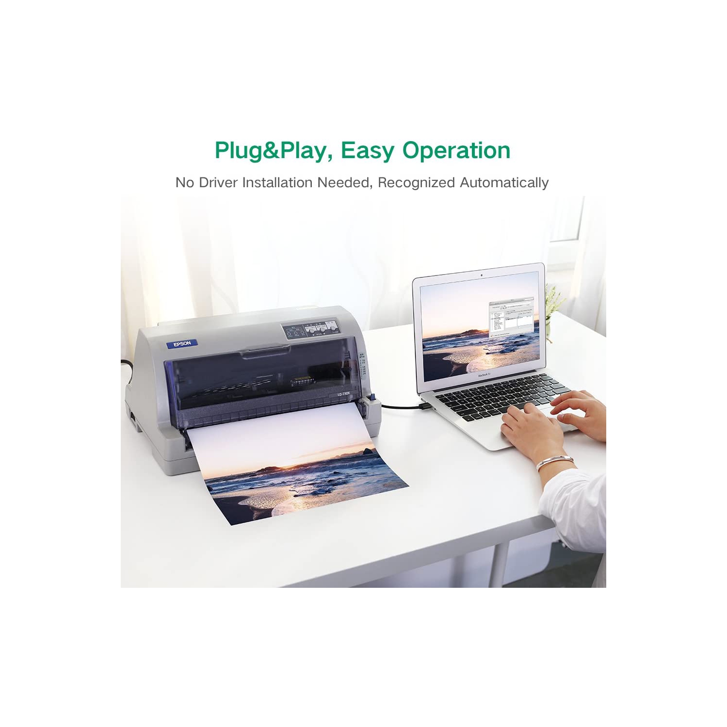 USB Printer Cable USB 2.0 A Male to B Male 5M