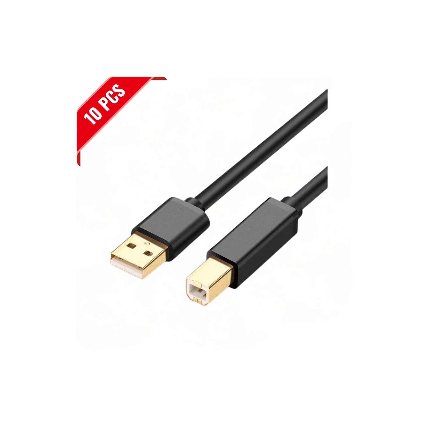 [10 Pack] USB Printer Cable USB 2.0 A Male to B Male 5M