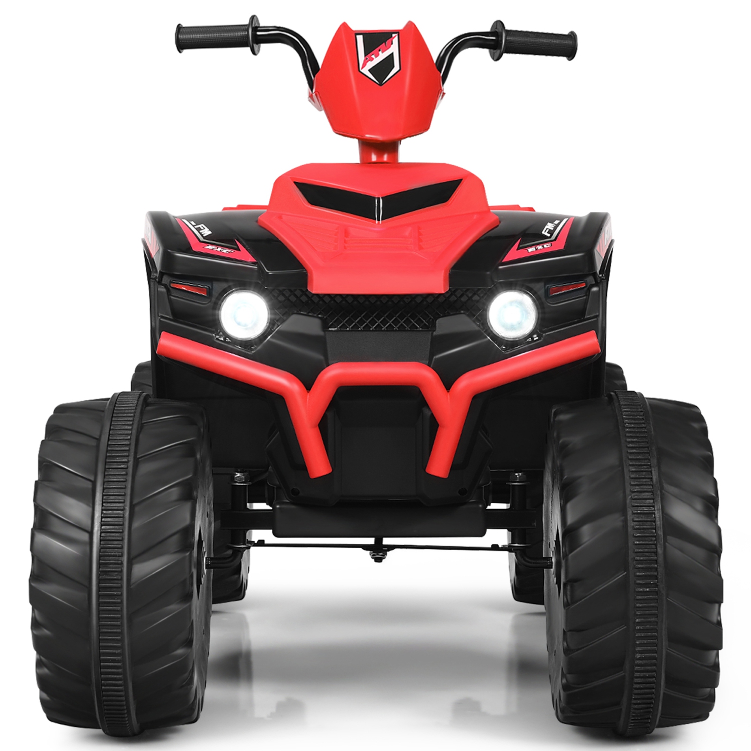 Voiture électrique 12 V de Marque Gymax Pour Enfants Quad 4 Roues Tout Terrain Avec Musique Et Lumière LED Rouge