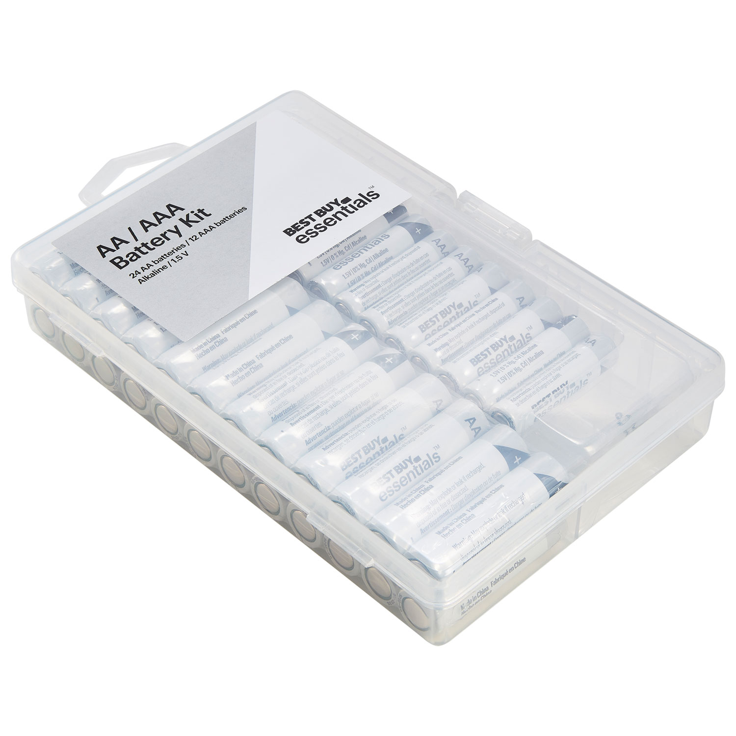 Paquet de 12 piles alcalines AAA et de 24 piles alcalines AA Best Buy Essentials