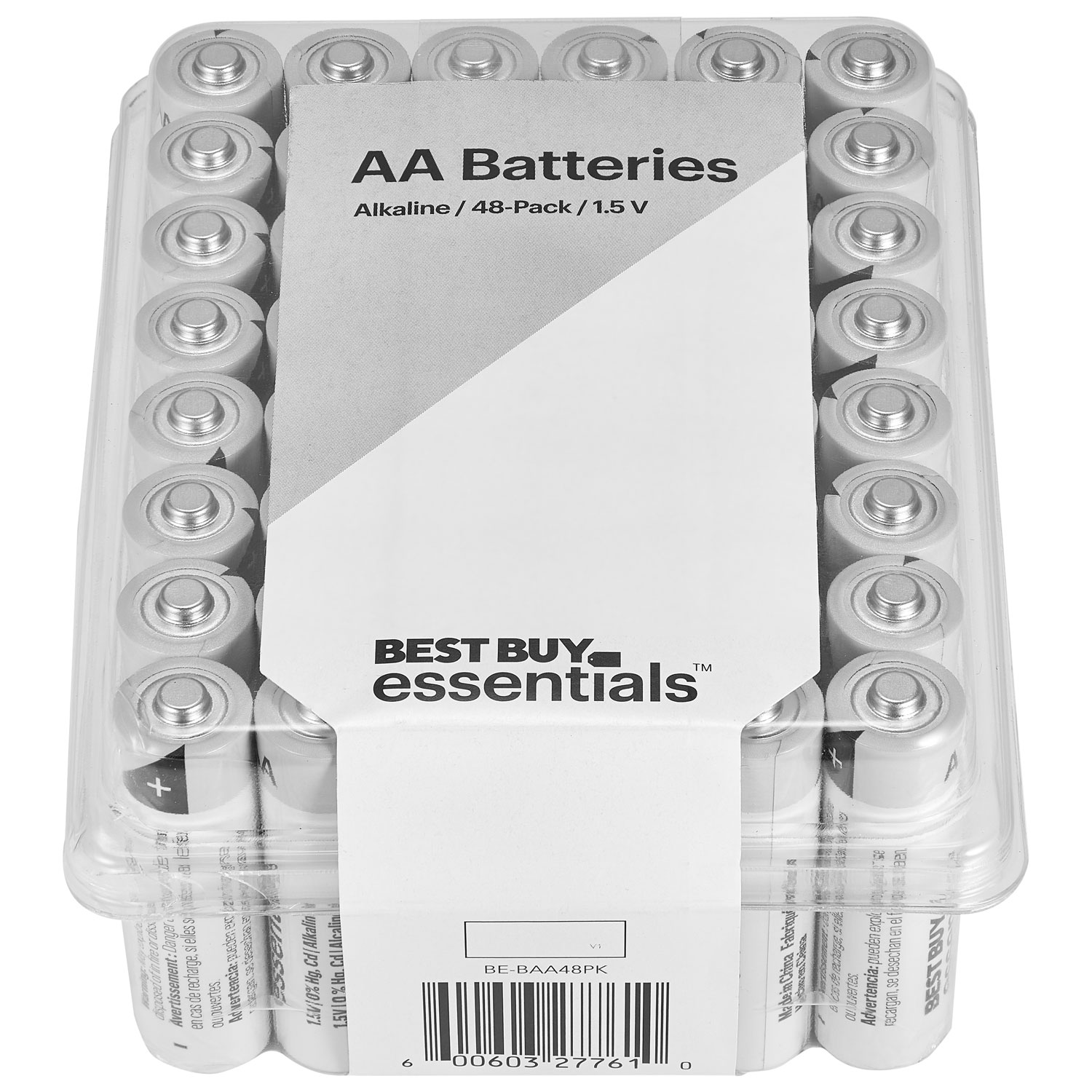 Piles alcalines AA Best Buy Essentials - Paquet de 48 - Exclusivité Best Buy