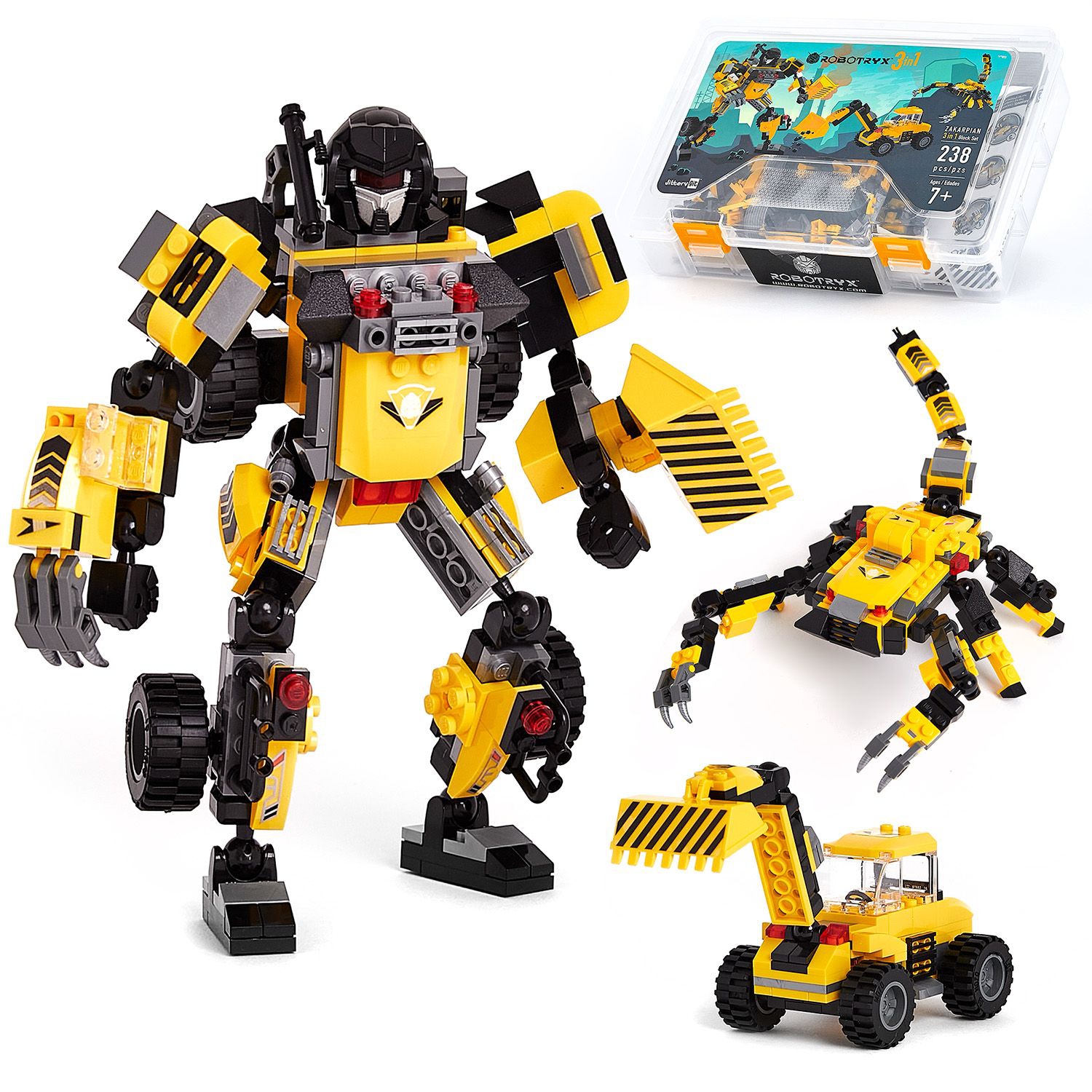 JitteryGit Robotryx Zakarpian | Stem Toys Robot Toys Boys Toys ages 5 6 7 8 9 10 to 11 Building Toys Kids Gifts | Juguetes Para Niños