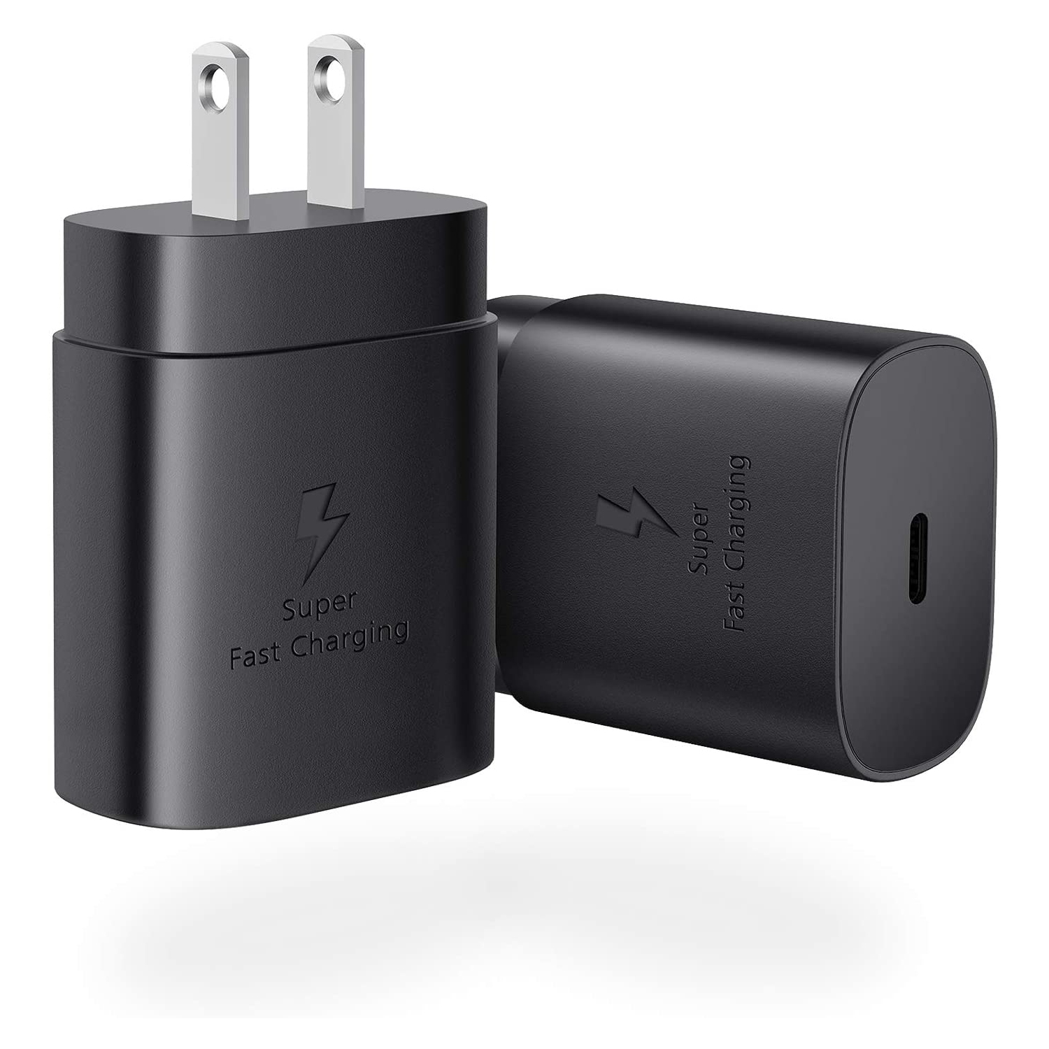 (CABLESHARK) USB C , 2Pack PD 25w Super Fast Charging COMPATIBLE with Samsung Galaxy S21/S21+/S21 Ultra/S20/ S20 Ultra/ S20 Fe/ S20+/ Note 20/ Note 20 Ultra/Note 10/ Note 10+, Google Pixel XL