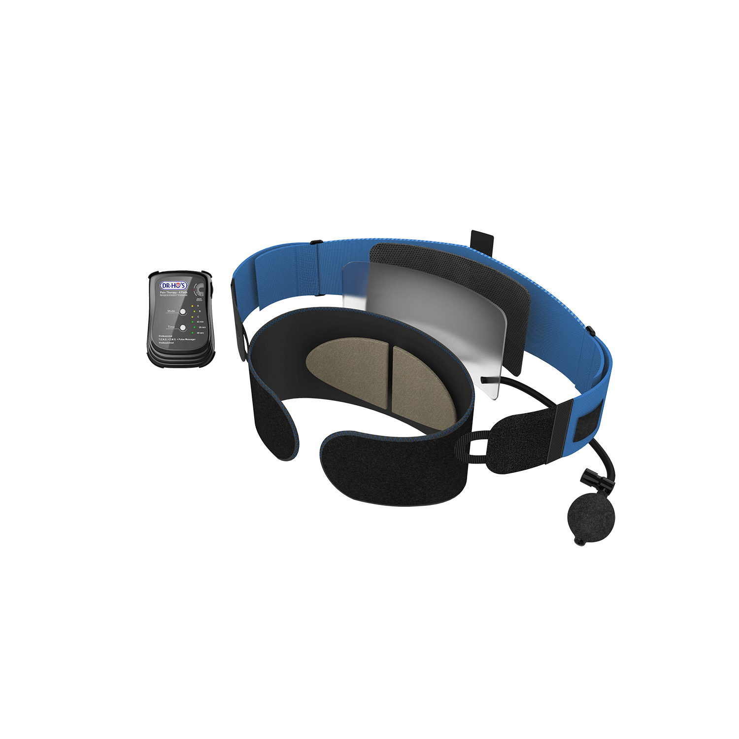 DR-HO'S Triple Action Back Belt TENS