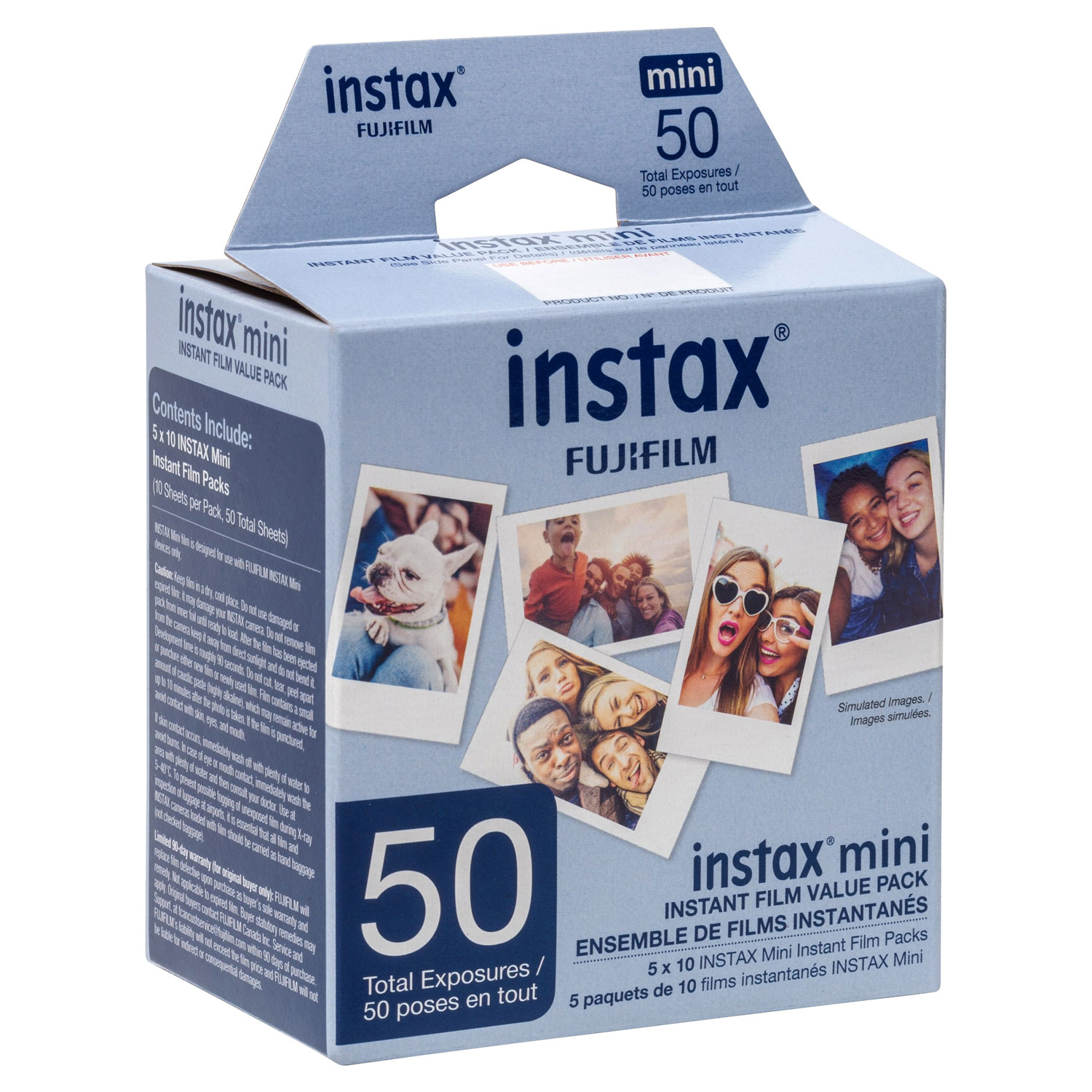Fujifilm Instax Mini 5-Pack Instant Film - 50 Sheets