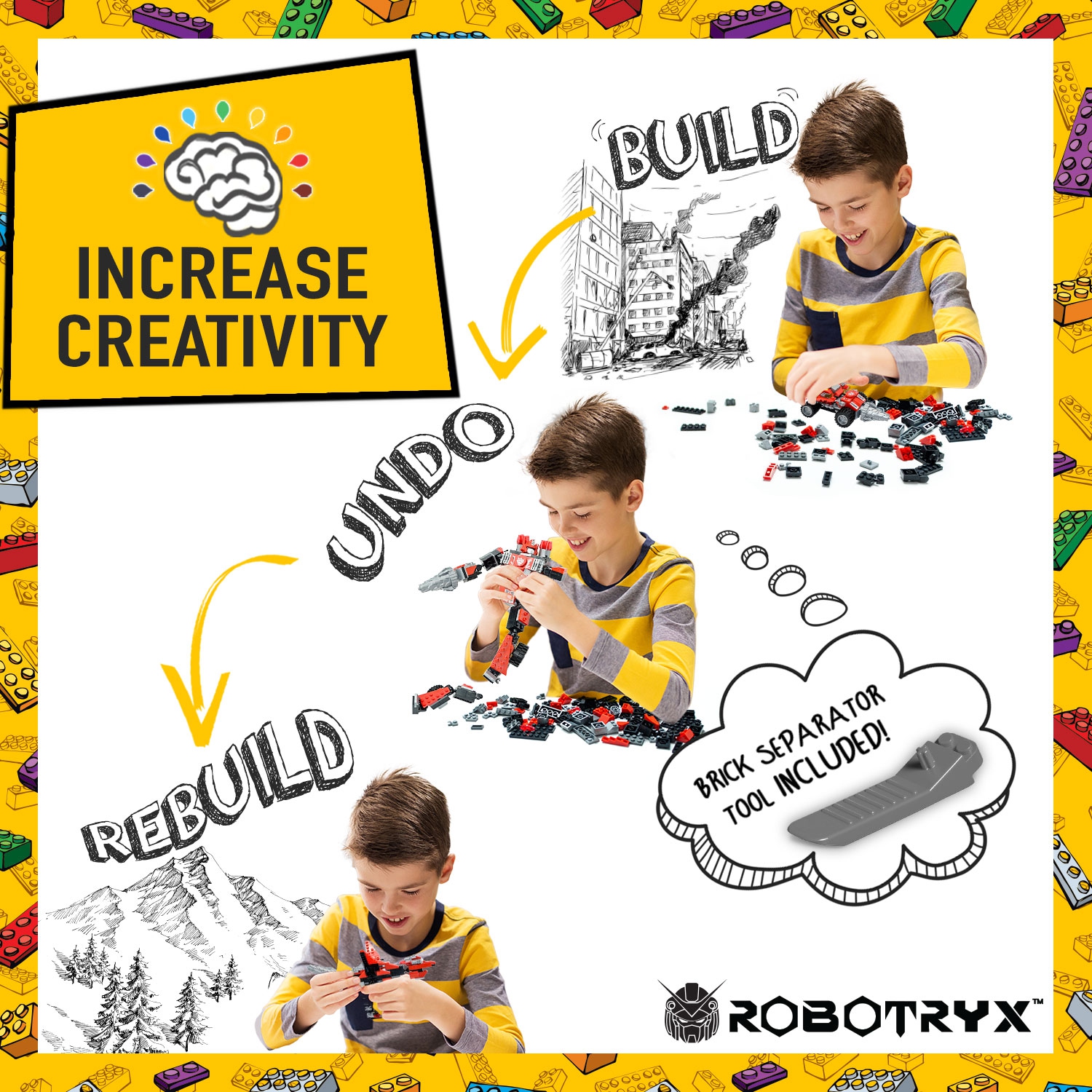 JitteryGit Robotryx Grindburst| Stem Toys Robot Toys Boys Toys ages 5 6 7 8 9 10 to 11 Building Toys Kids Gifts | Juguetes Para Niños