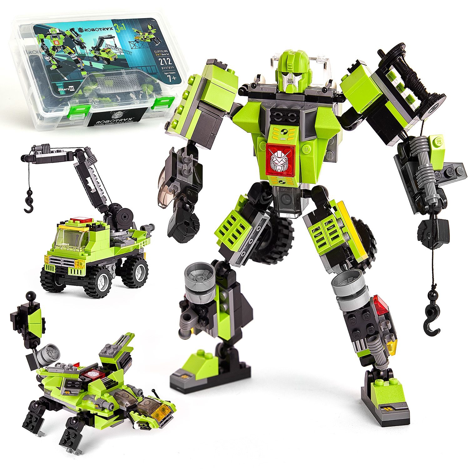 JitteryGit Robotryx Cliffsling | Stem Toys Robot Toys Boys Toys ages 5 6 7 8 9 10 to 11 Building Toys Kids Gifts | Juguetes Para Niños
