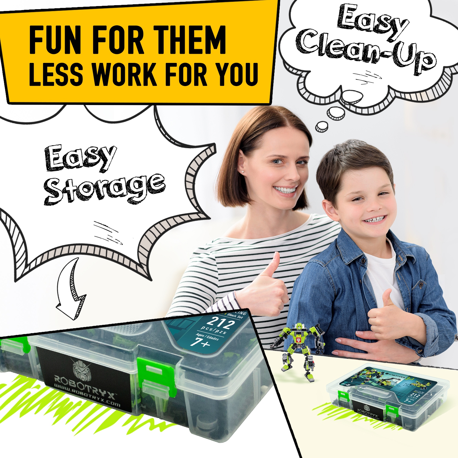 JitteryGit Robotryx Cliffsling | Stem Toys Robot Toys Boys Toys ages 5 6 7 8 9 10 to 11 Building Toys Kids Gifts | Juguetes Para Niños