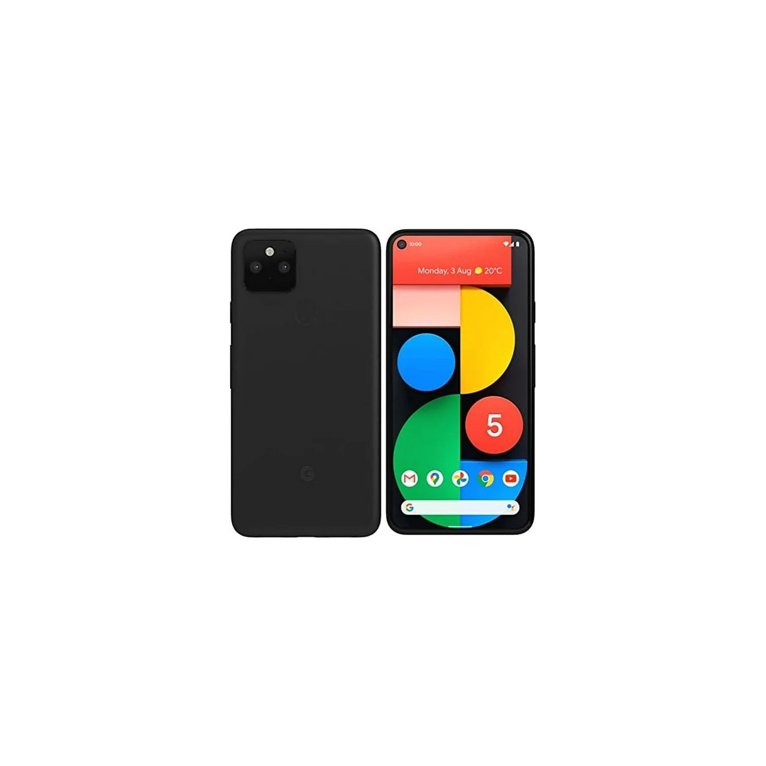 Remis à neuf - Téléphone intelligent Pixel 5 128&nbsp;Go de Google - Juste noir - Déverrouillé