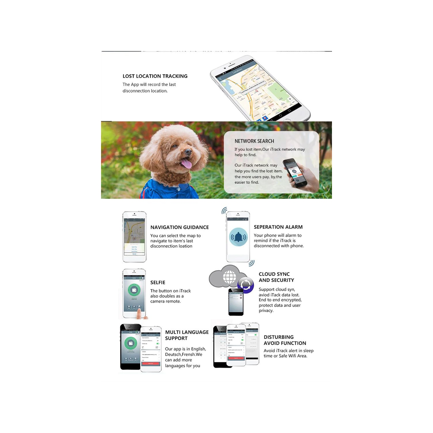 (2021) BUY 3 GET 1 FREE ITracE 2 Smart Tracker Easy Key Finder -Bluetooth item trackers WITH Camera remote (ORANGE COLOUR)