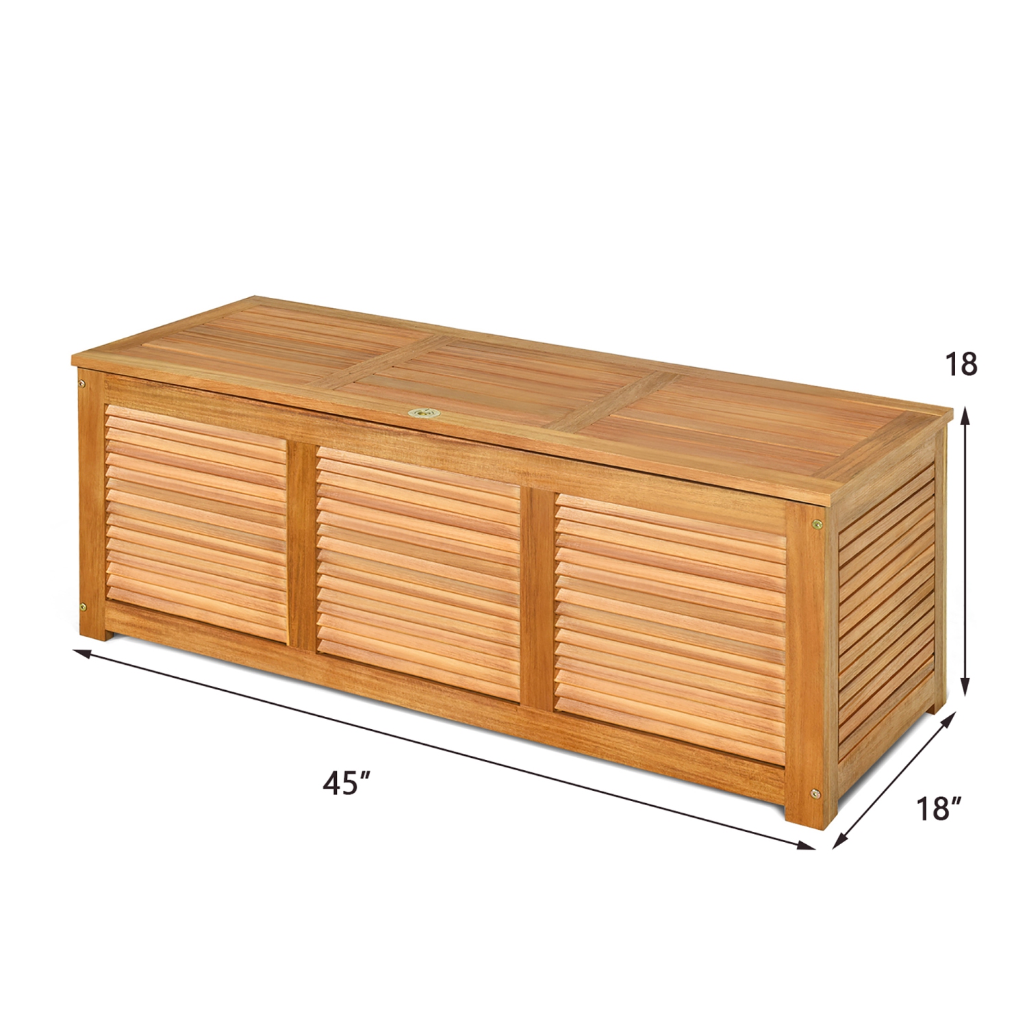 Coffre de rangement en bois Gymax 178L