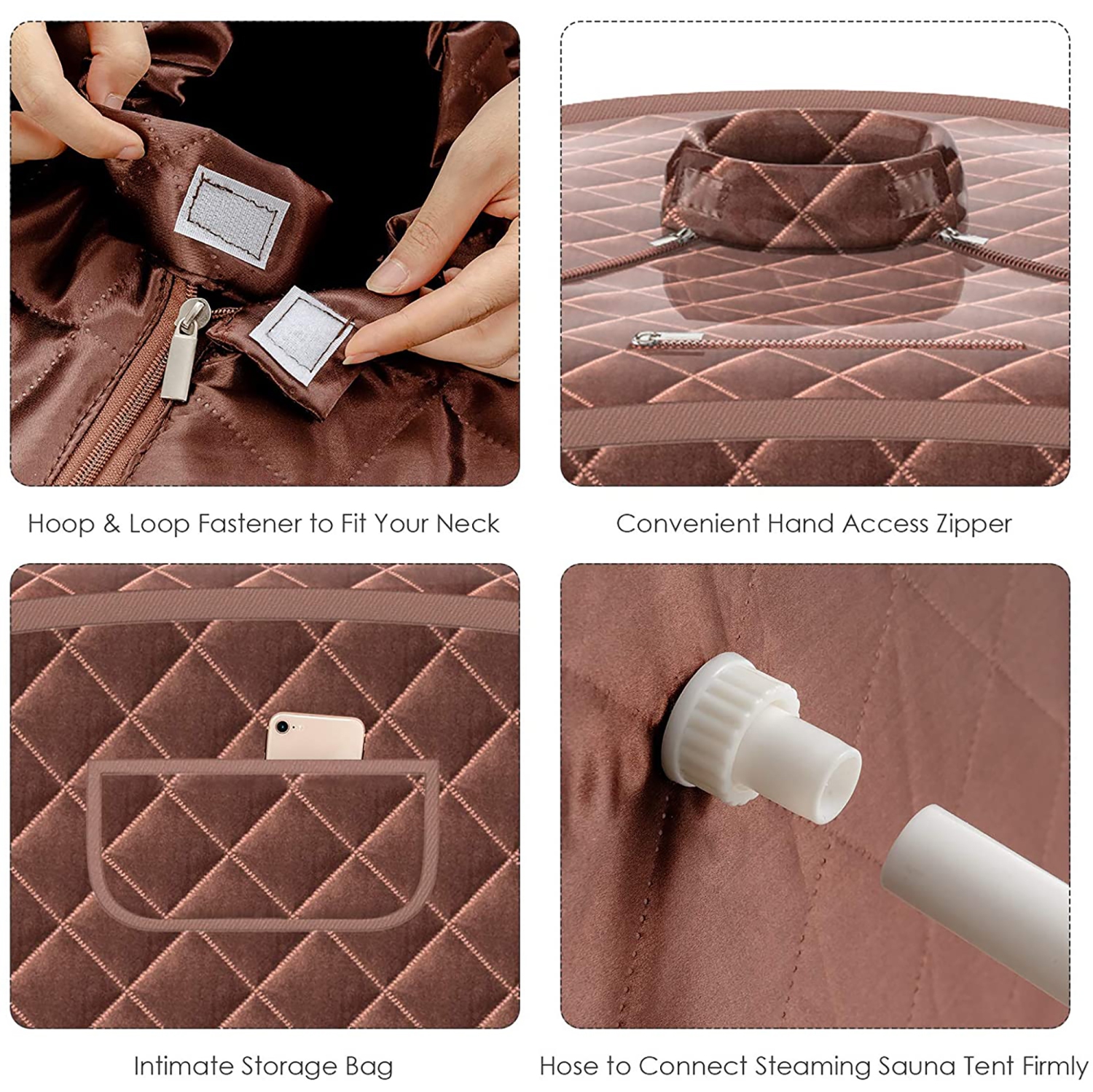 Costway Portable Steam Sauna w/ 9-gear Adjustable Temperature & Herbal Box