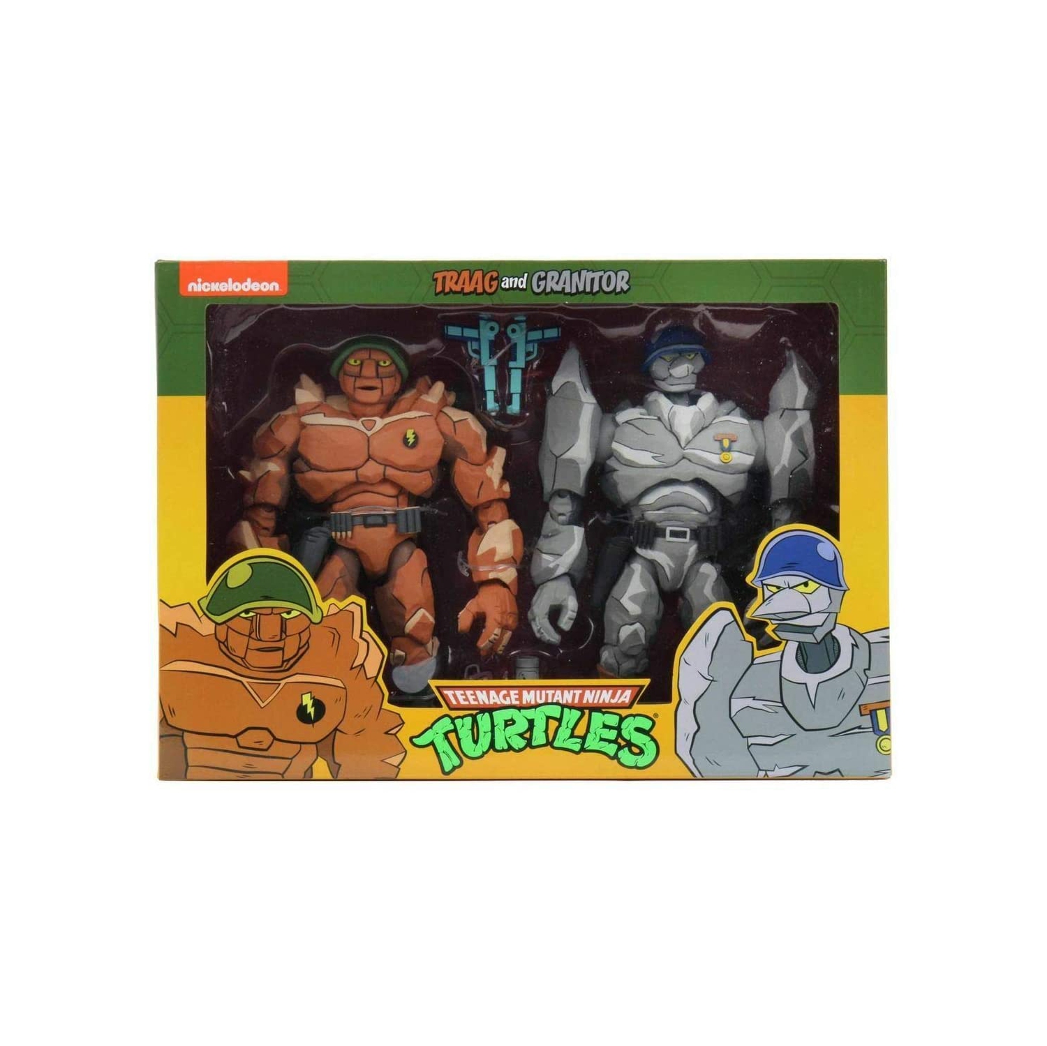 Teenage Mutant Ninja Turtles 1980 – figurine articulée de 7 po exclusive – Traag and Granitor, ensemble de 2