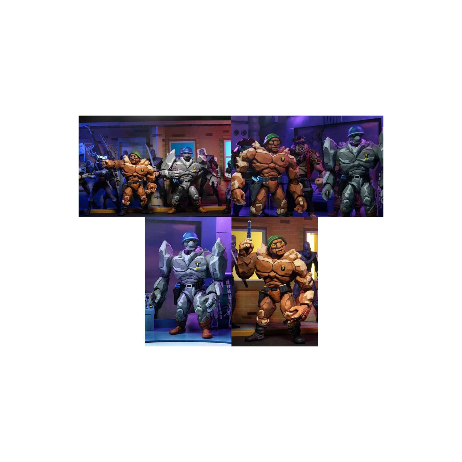 Teenage Mutant Ninja Turtles 1980 – figurine articulée de 7 po exclusive – Traag and Granitor, ensemble de 2