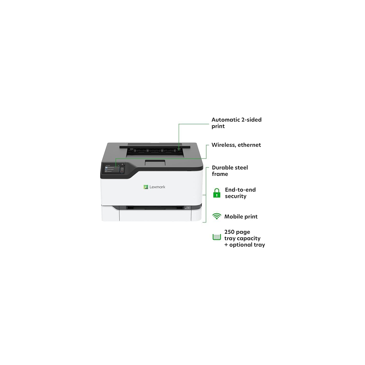 Lexmark CS431dw Wireless Single-Function Color Laser Printer -