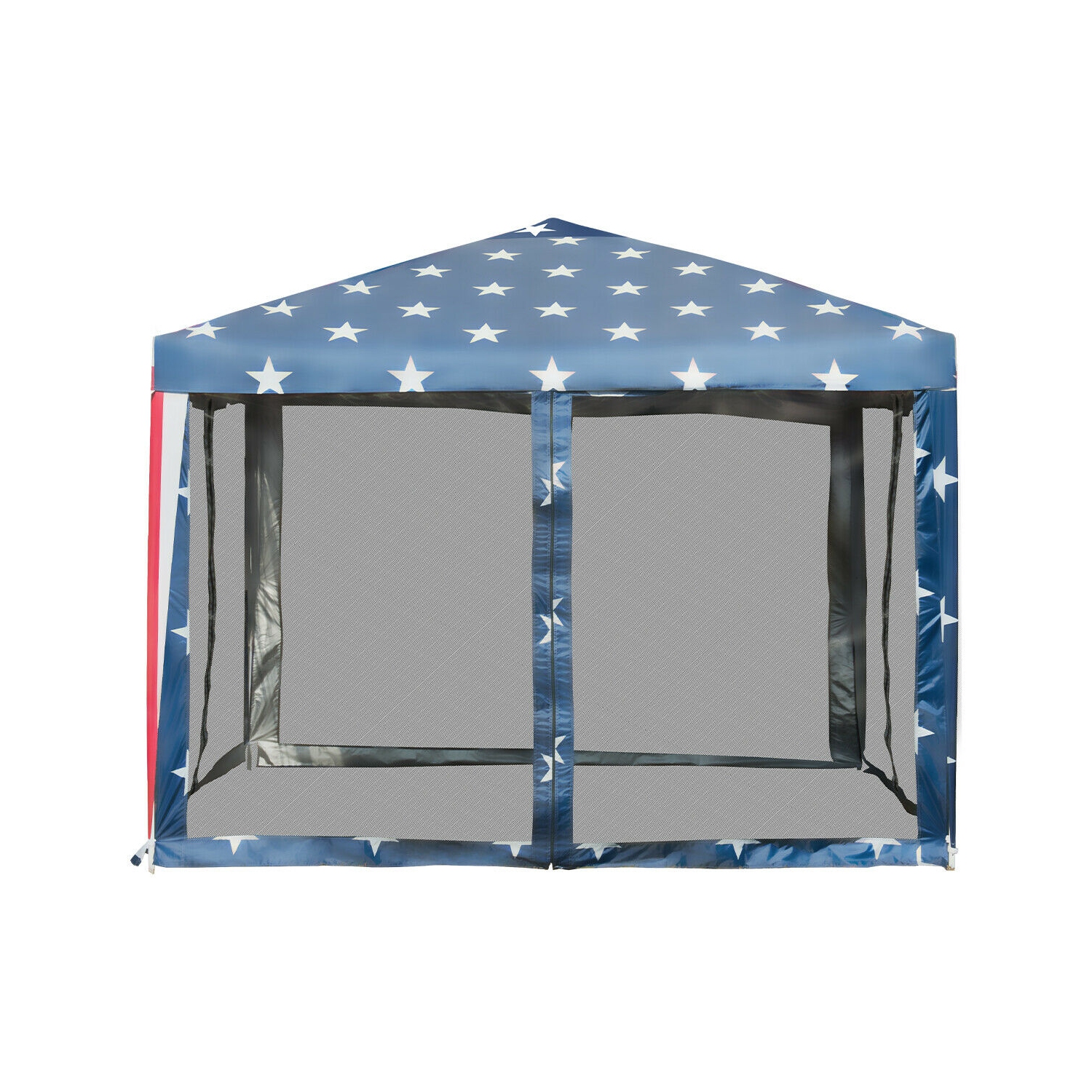 Gymax 10' x 10' Outdoor Pop-up Canopy Tent w/ Mesh Sidewalls Carrying Bag