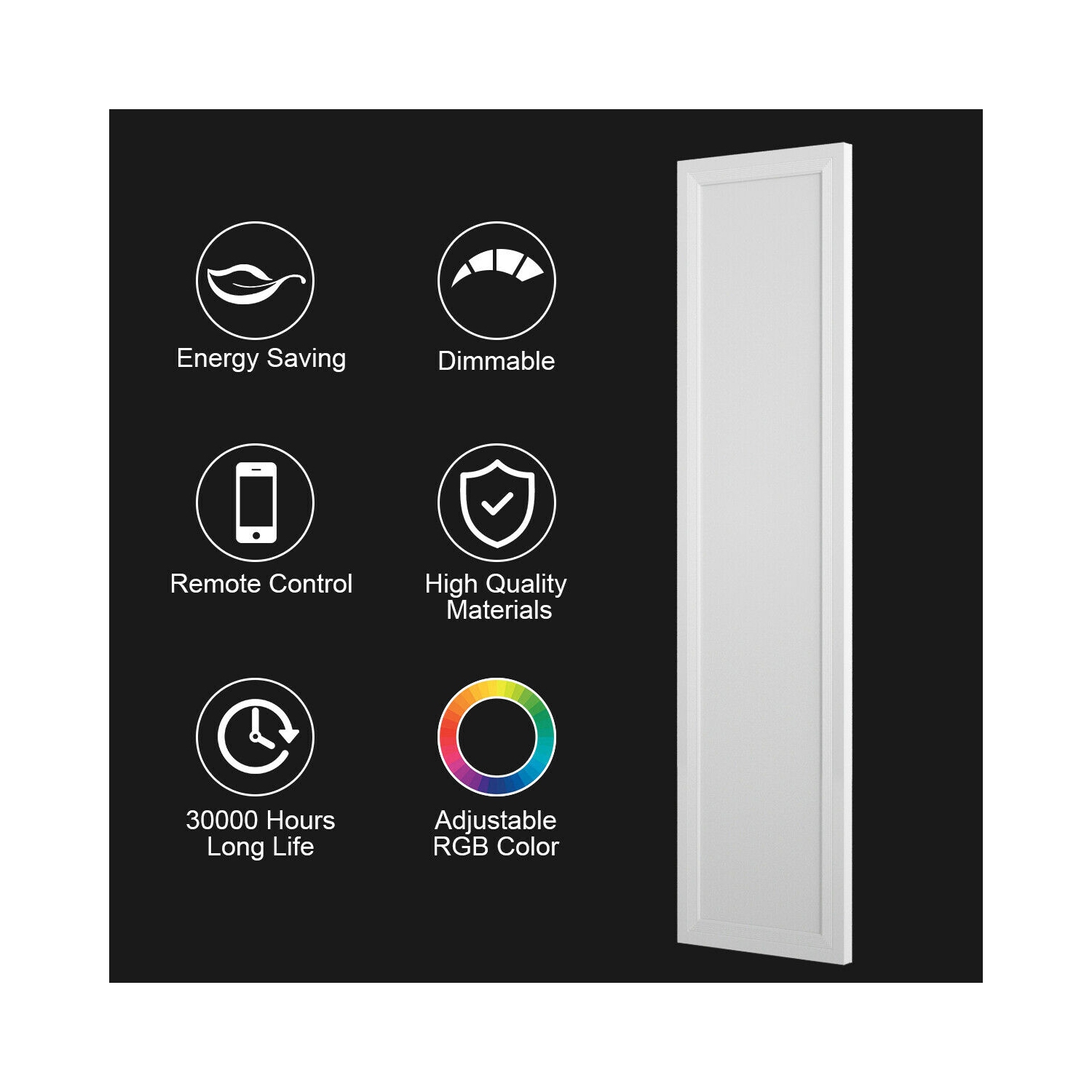 Gymax 18W RGB LED Ceiling Light w/ APP & Remote Control Home