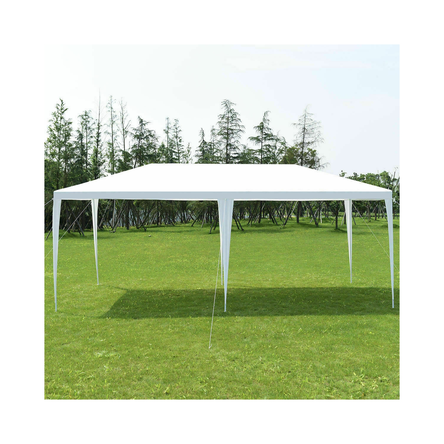 Gymax 10'x20' Outdoor Canopy Weather-resistant Tent Wedding Party Tent 4 Sidewalls W/Carry Bag