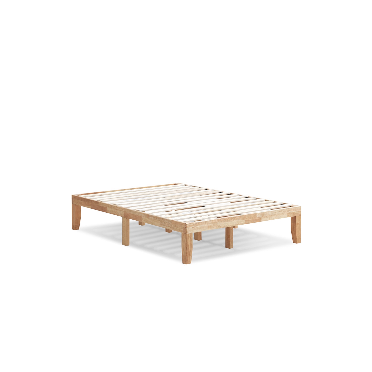 Gymax 14'' Full Size Wooden Platform Bed Frame w/ Strong Slat Support